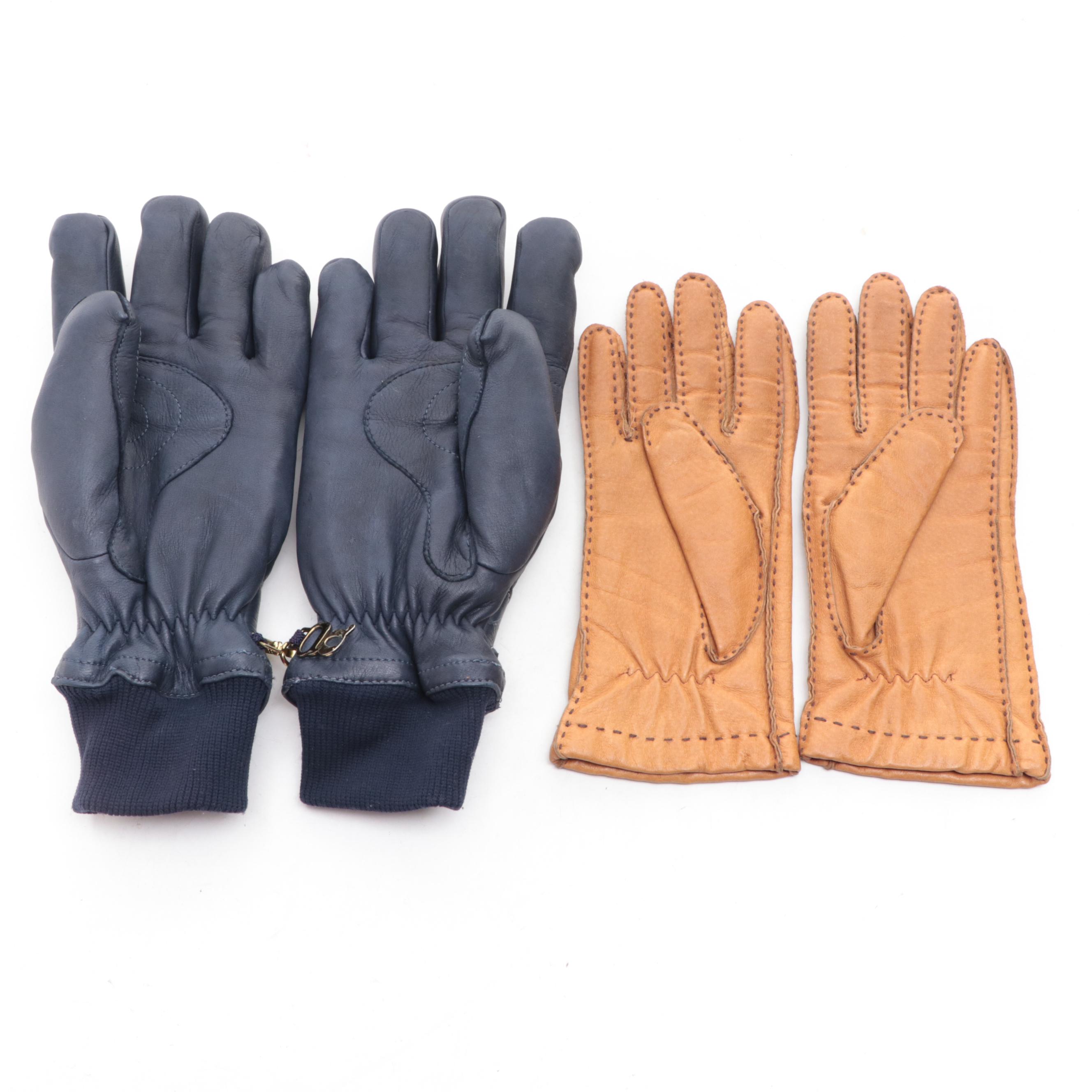 Grandoe, Alexander's, and Other Shearling Hats with Leather Gloves