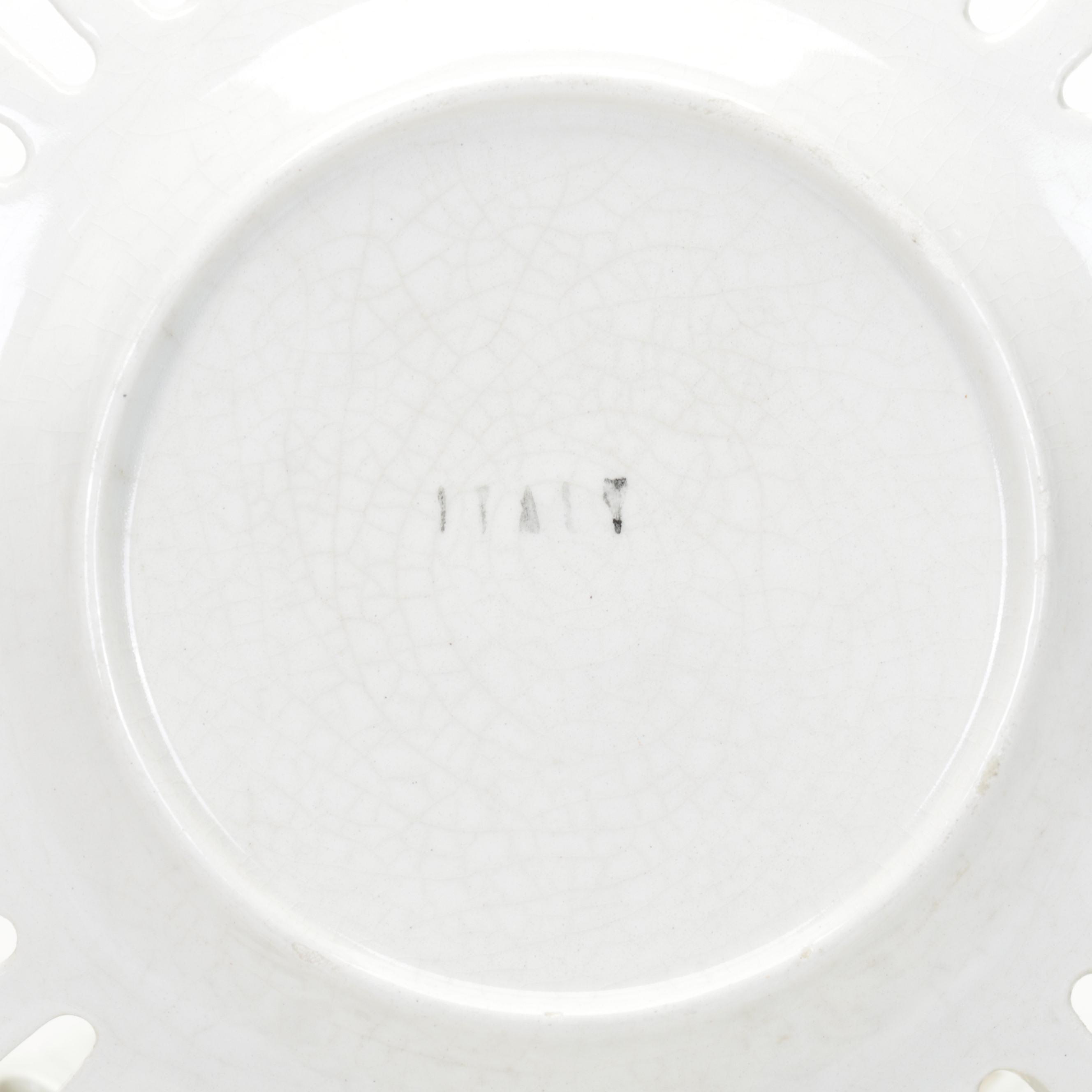 Global Connections Pink Coffee Set with Italian Ceramic Pierced Plates and Lamp