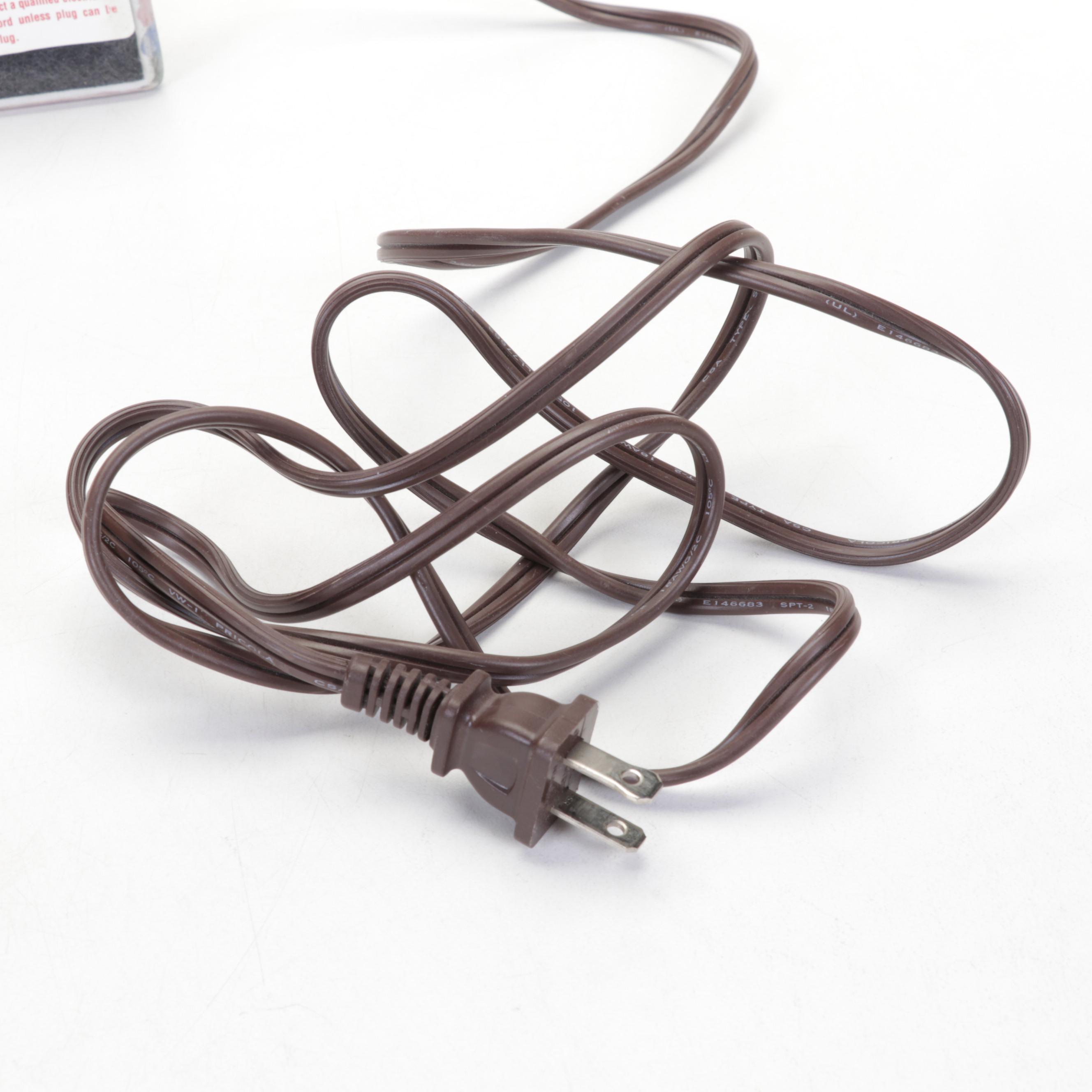 Global Connections Pink Coffee Set with Italian Ceramic Pierced Plates and Lamp