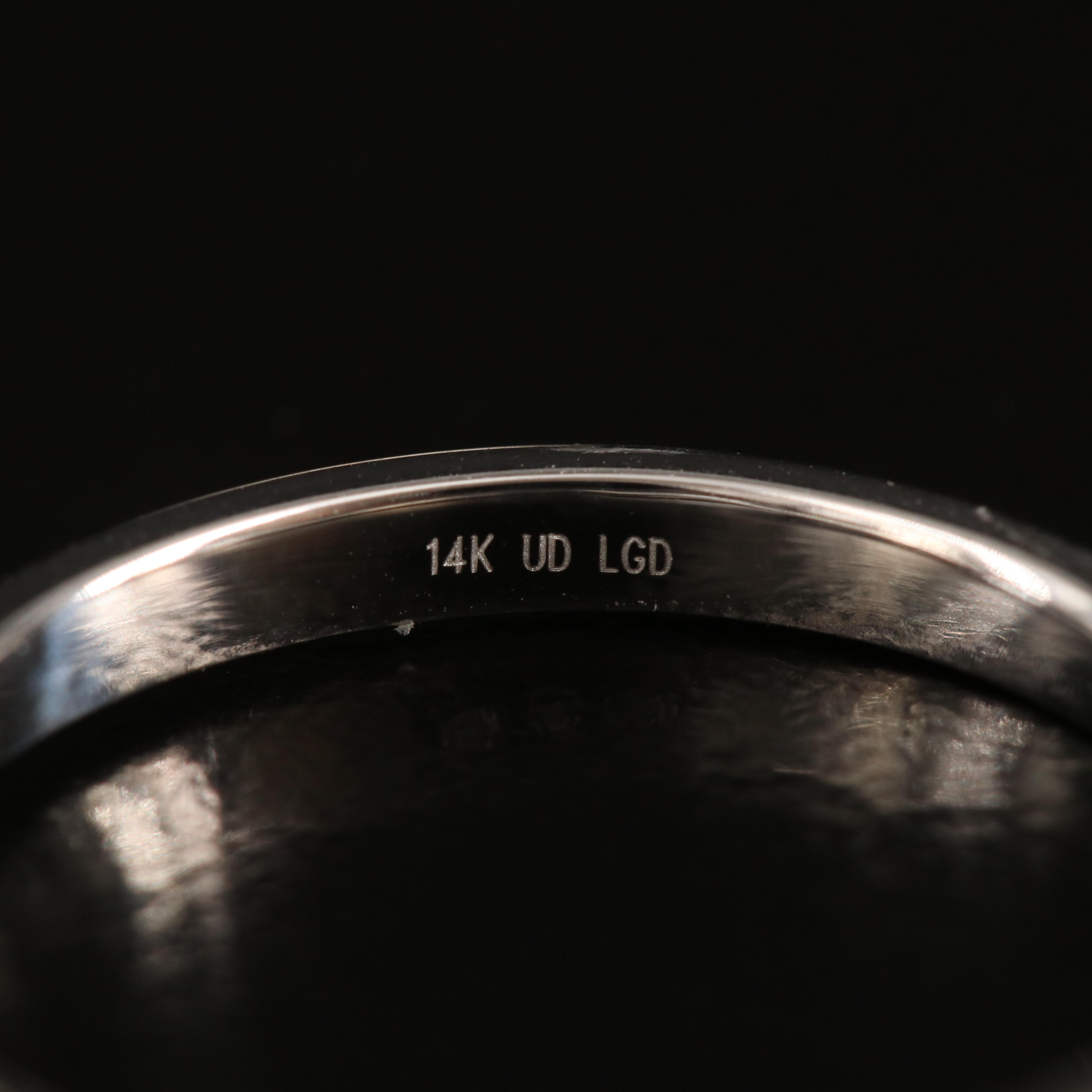 14K 0.53 CTW Lab Grown Diamond Three Stone Ring with IGI Report