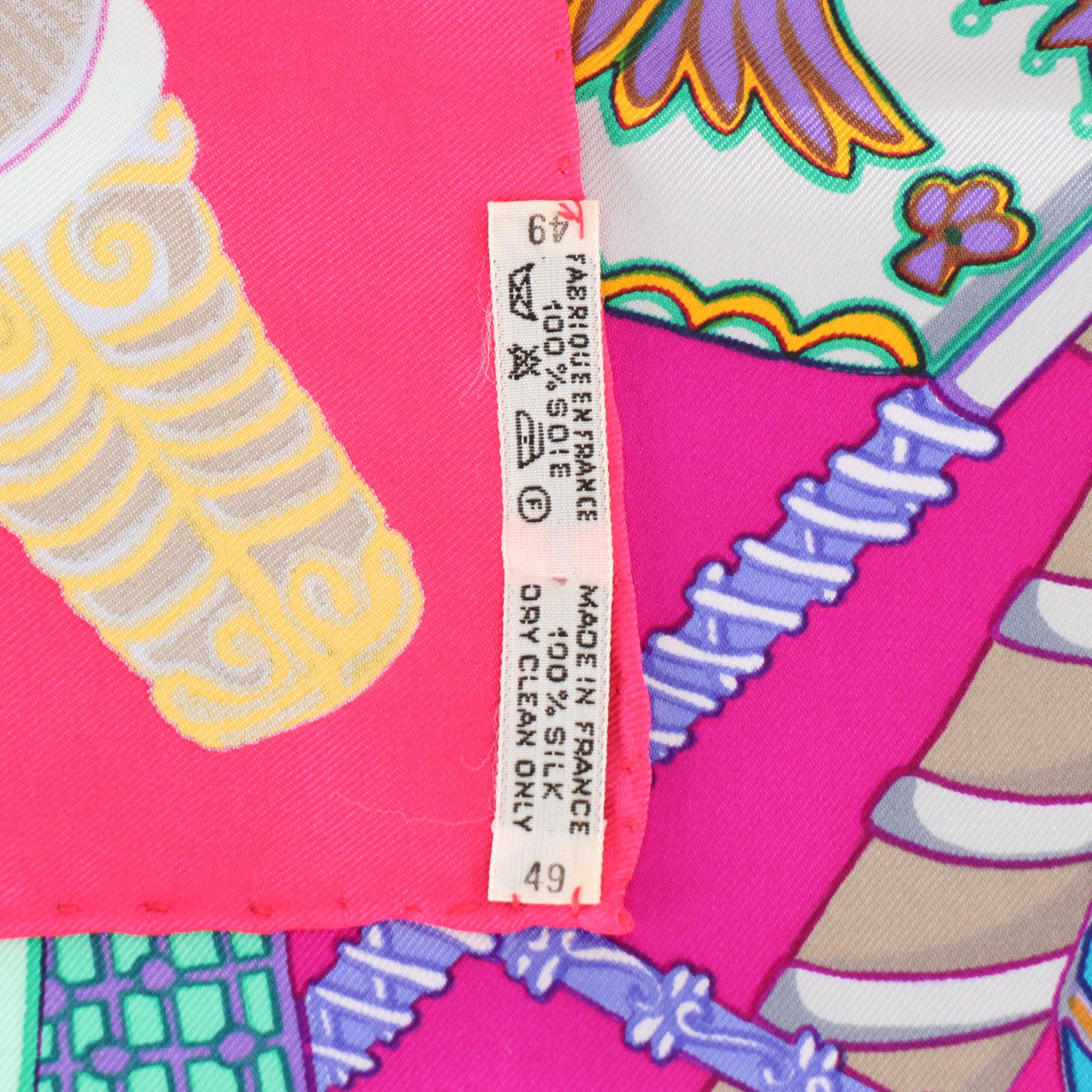 Hermès "Etendards et Bannieres" Scarf 90 in Silk Twill