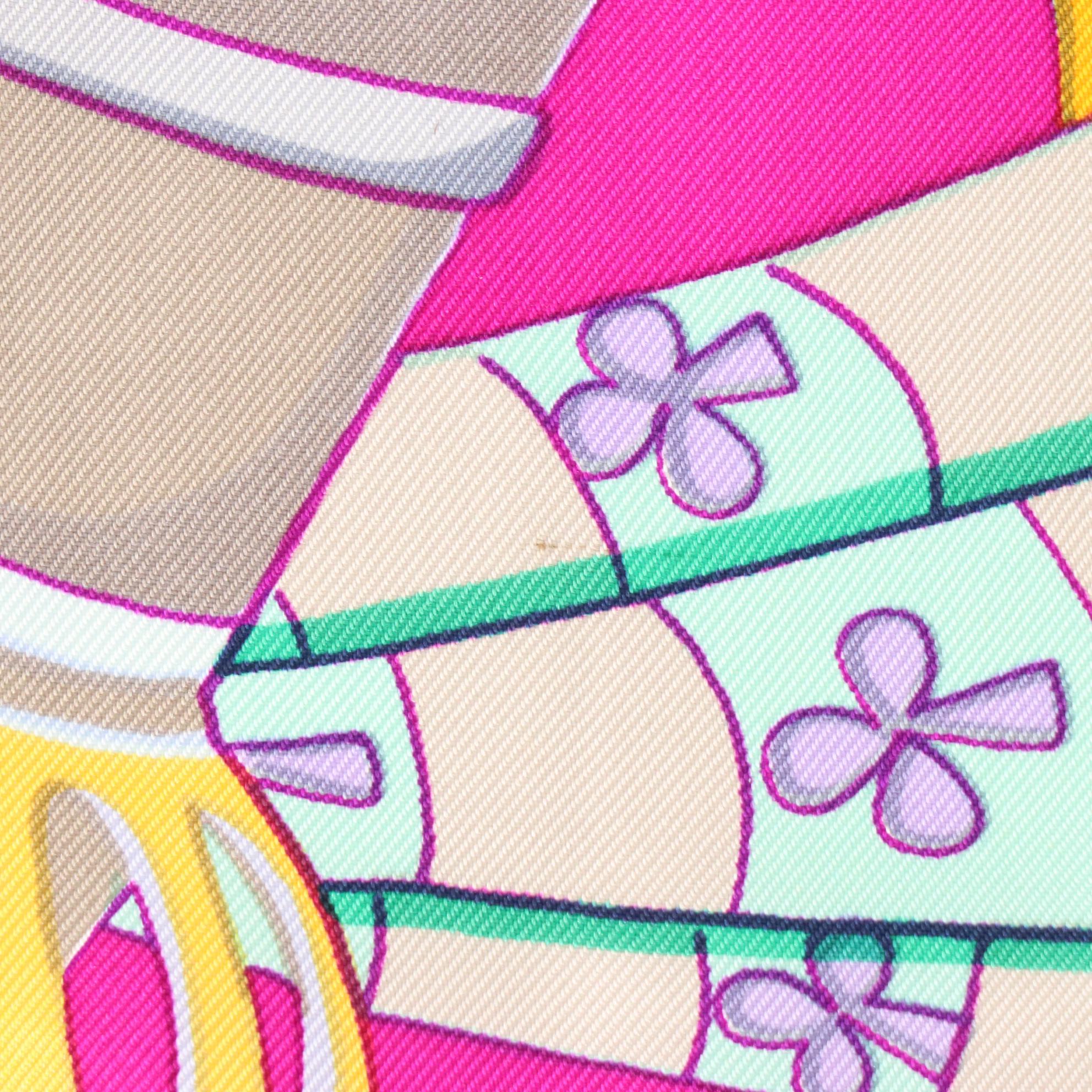 Hermès "Etendards et Bannieres" Scarf 90 in Silk Twill