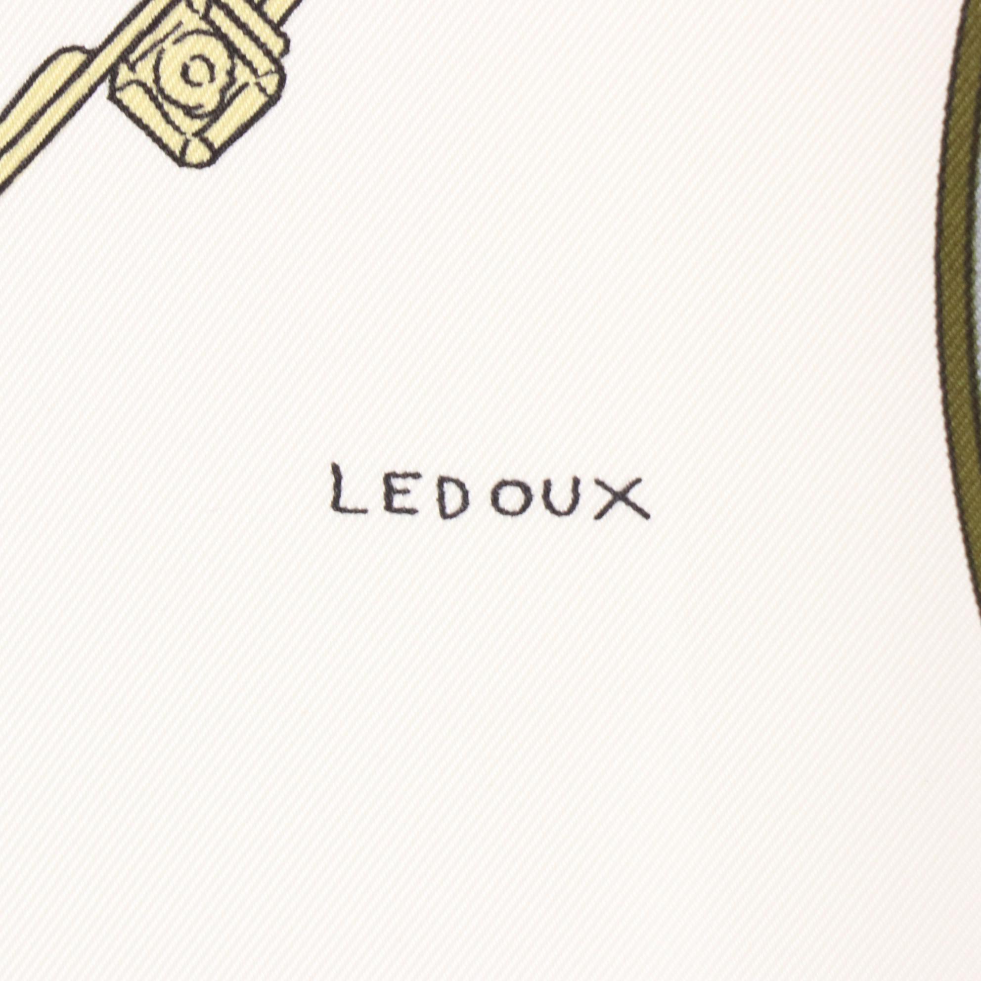 Hermès "Springs" Silk Twill Scarf 90