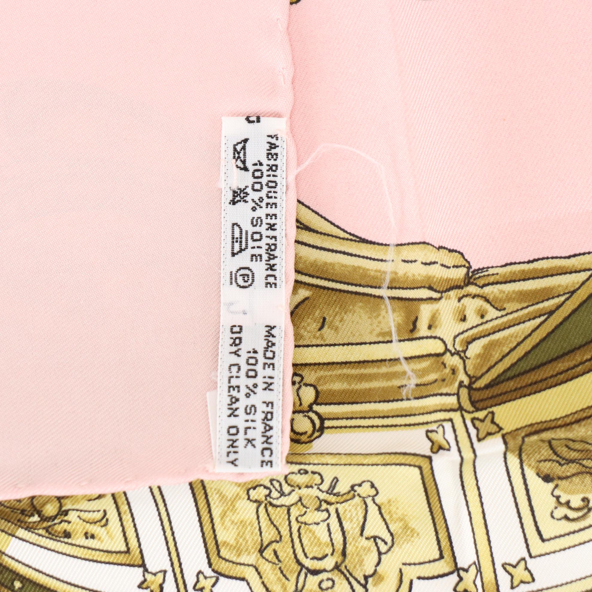 Hermès "Springs" Silk Twill Scarf 90