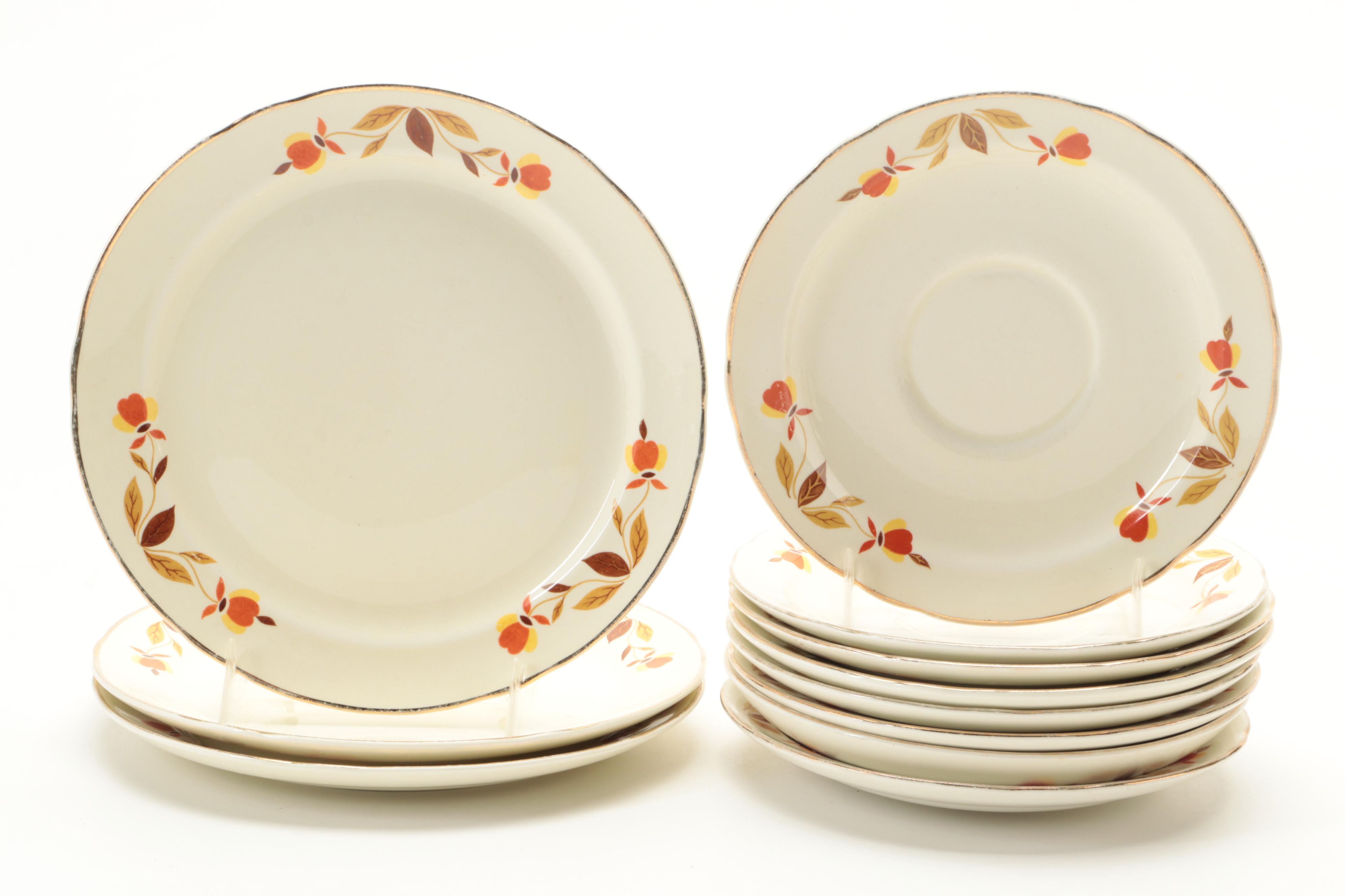 Hall China "Autumn Leaf" Ceramic Dinnerware