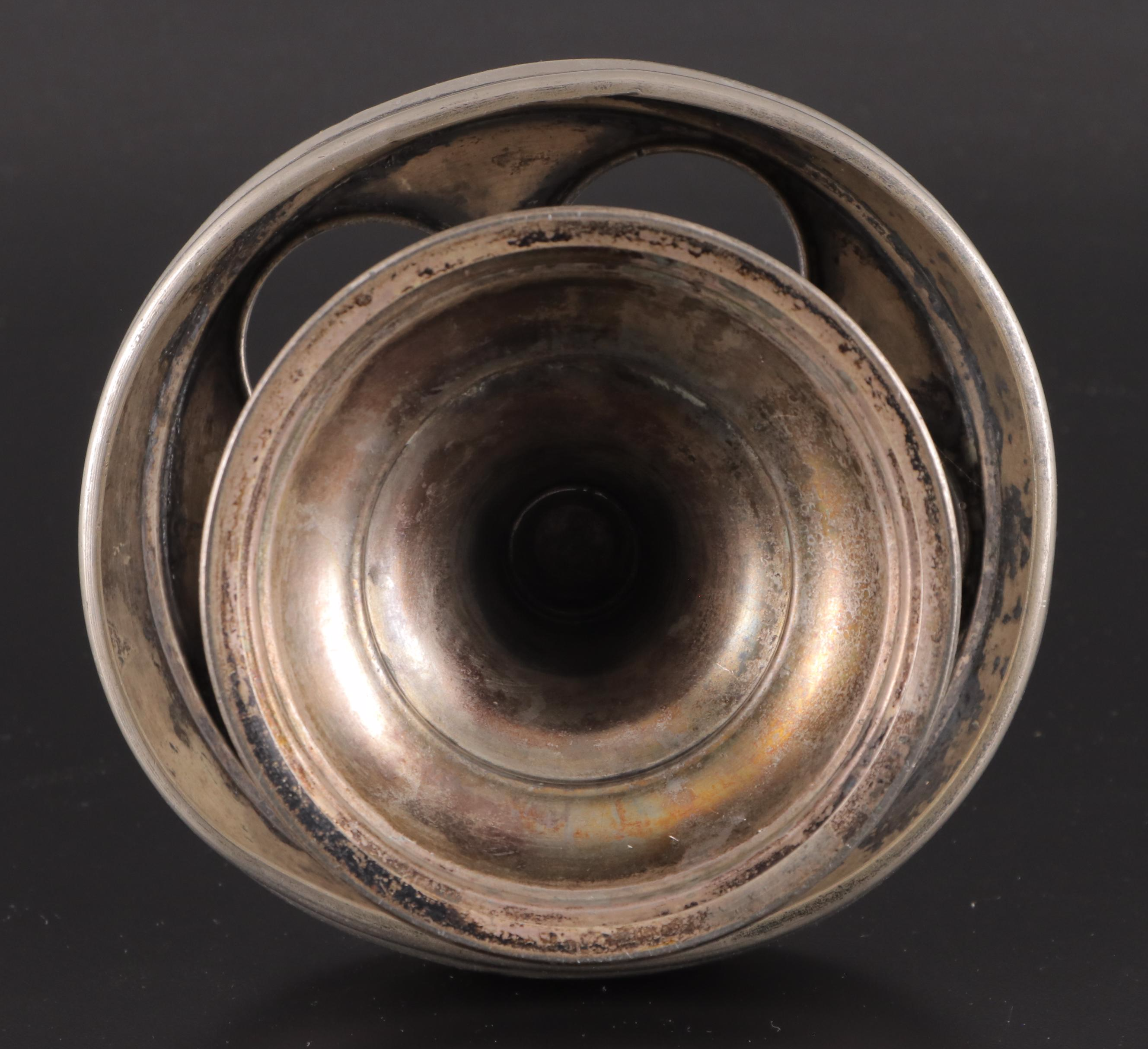 Victorian Aesthetic Movement Silver Plate Condiment Set, Late 19th/ Early 20th C