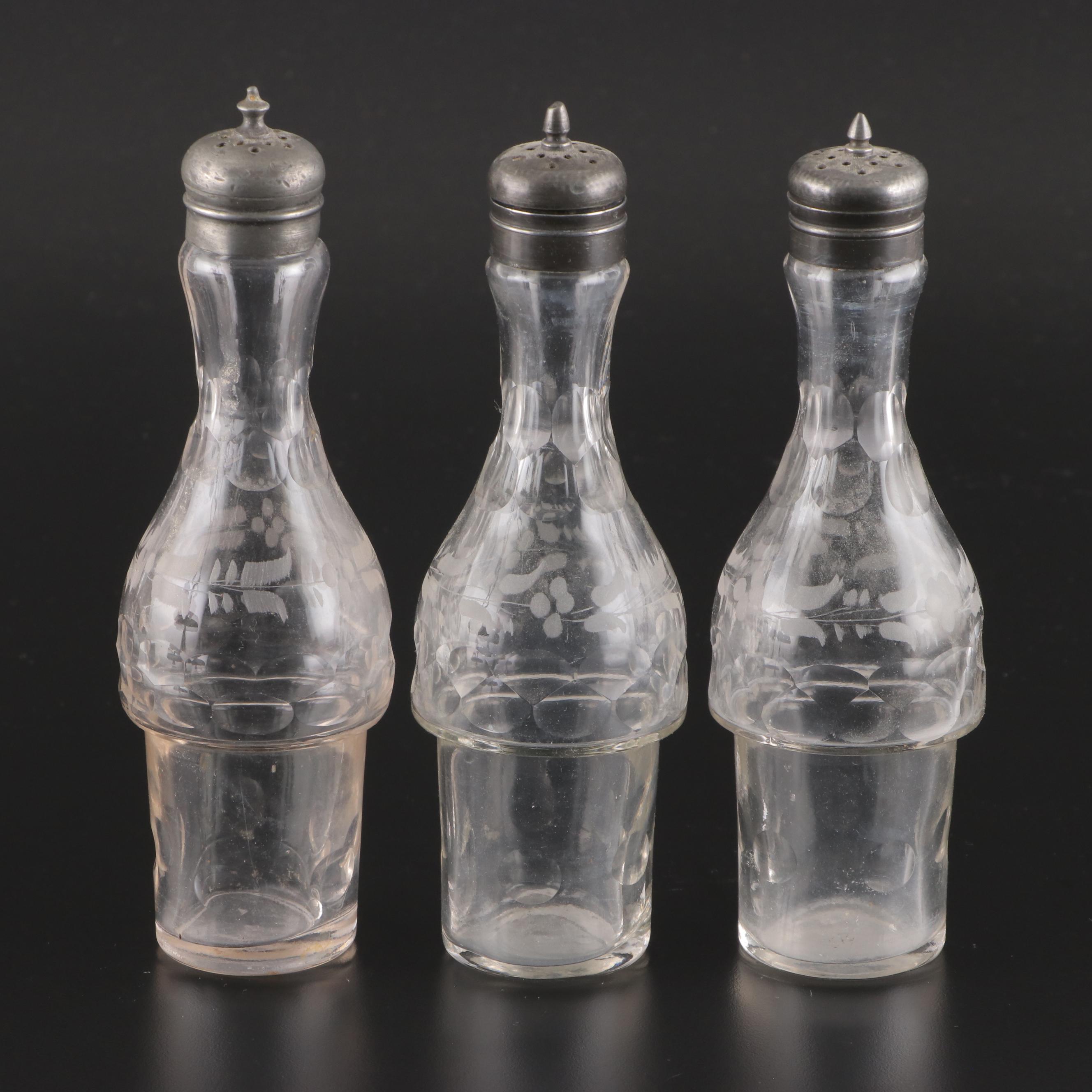 Victorian Aesthetic Movement Silver Plate Condiment Set, Late 19th/ Early 20th C