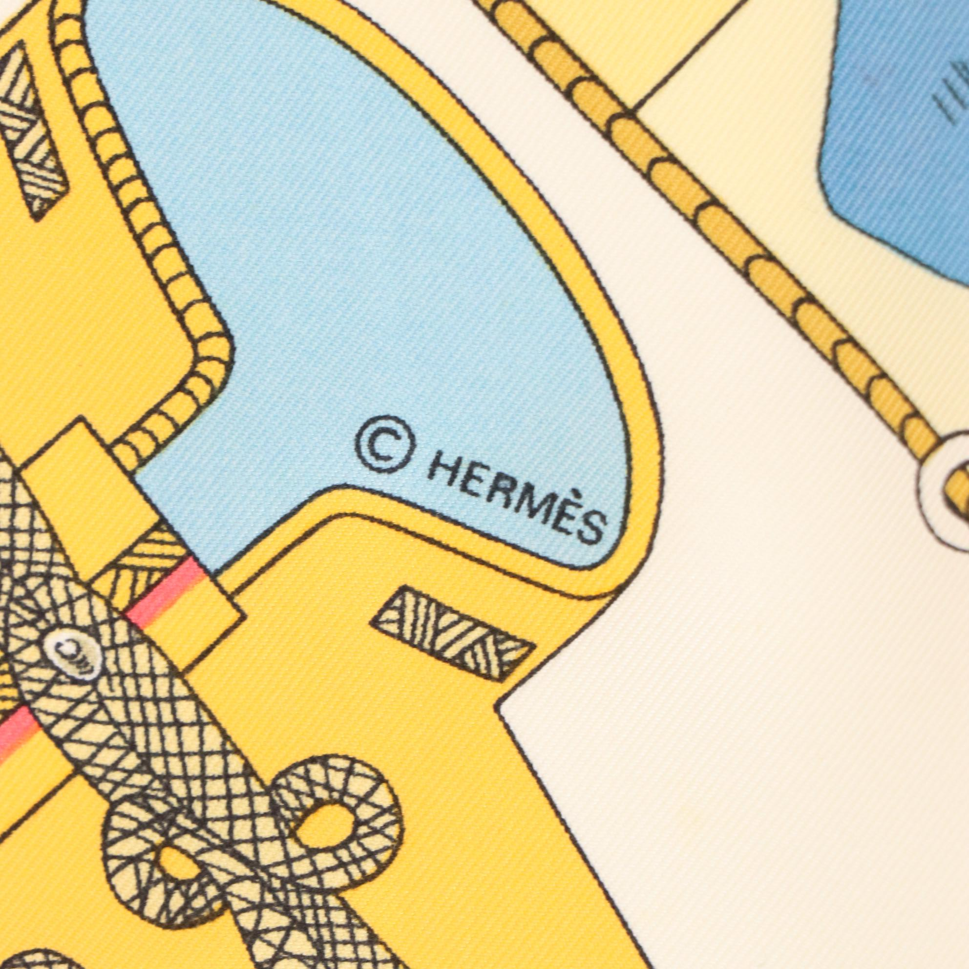 Hermès "Circus" Scarf 90 in Silk Twill