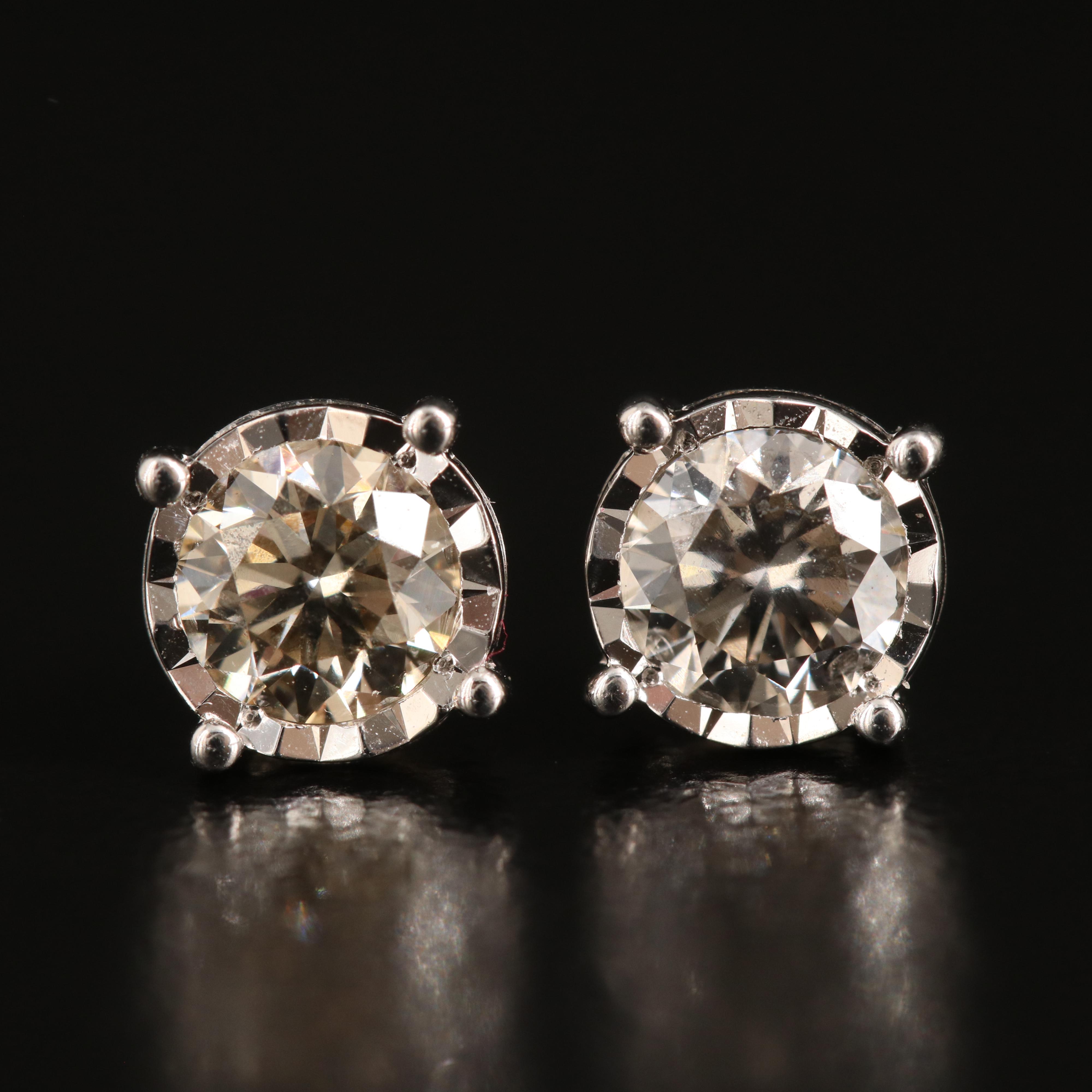 14K 0.73 CTW Lab Grown Diamond Stud Earrings