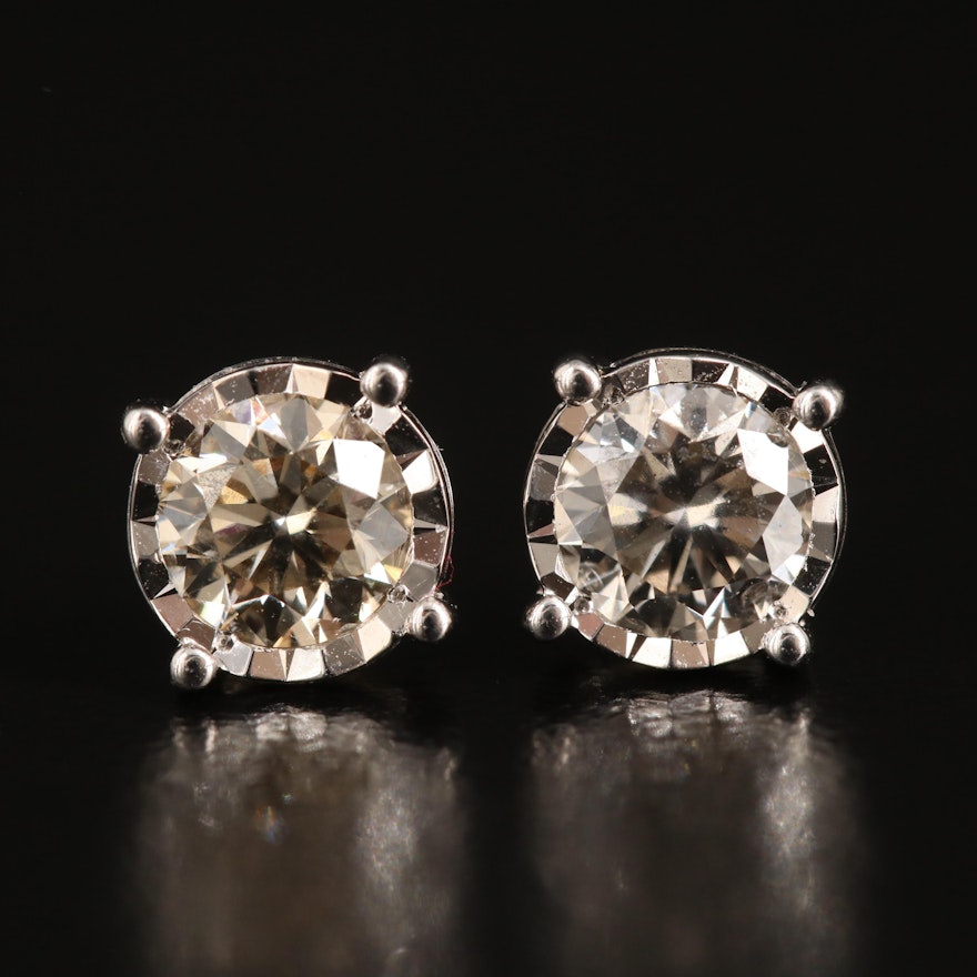 14K 0.73 CTW Lab Grown Diamond Stud Earrings