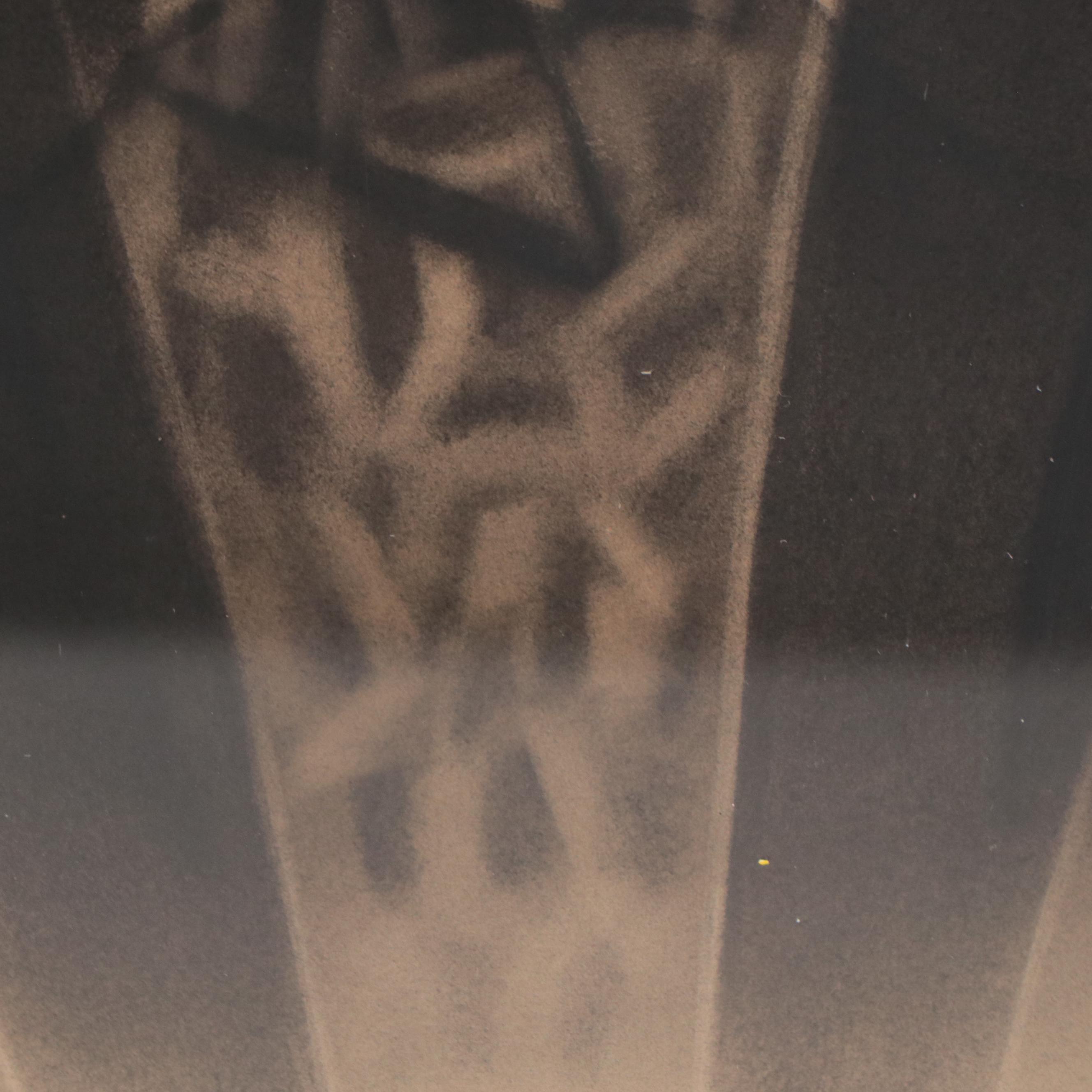 Crayon Portrait of Young Woman, 19th Century