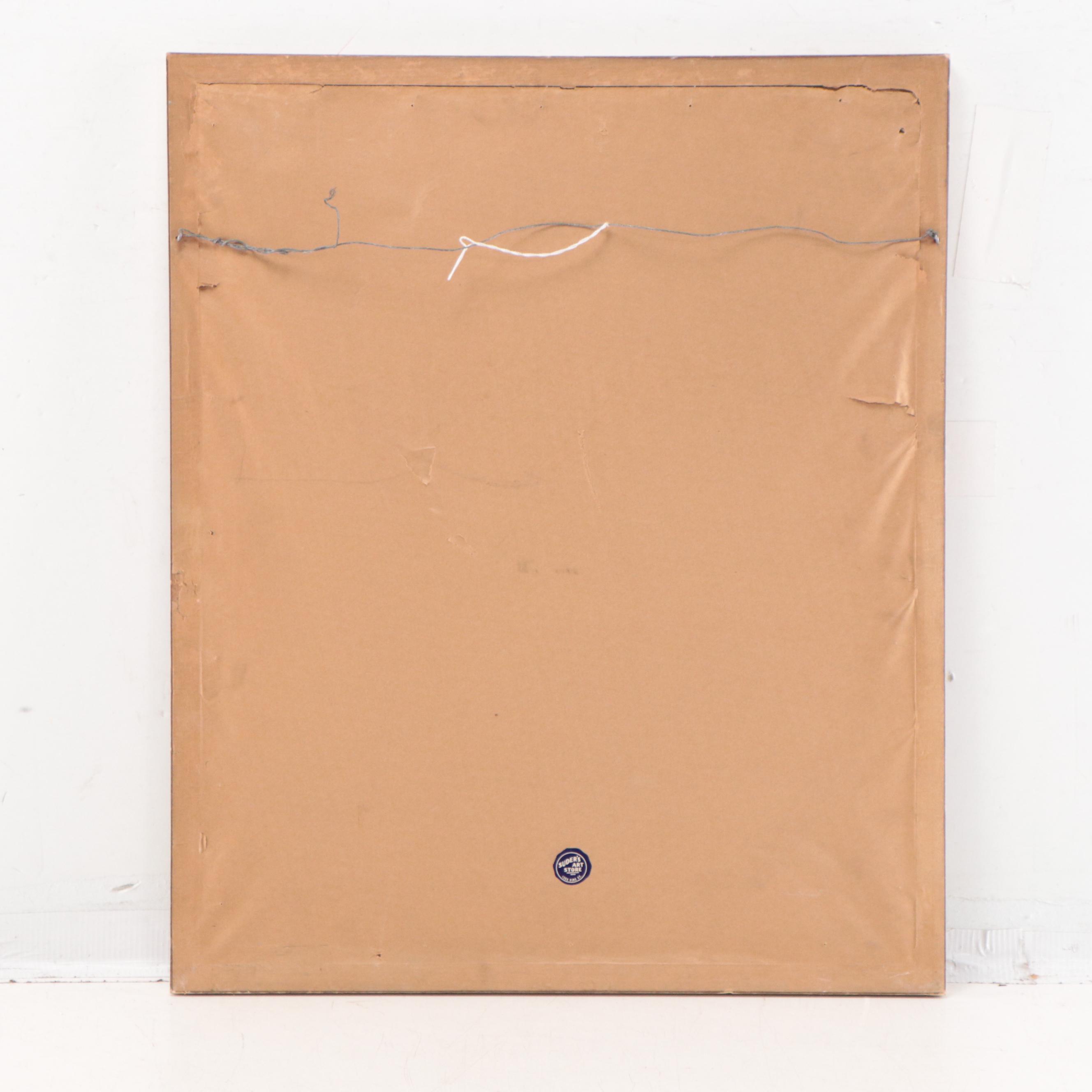 Crayon Portrait of Young Woman, 19th Century