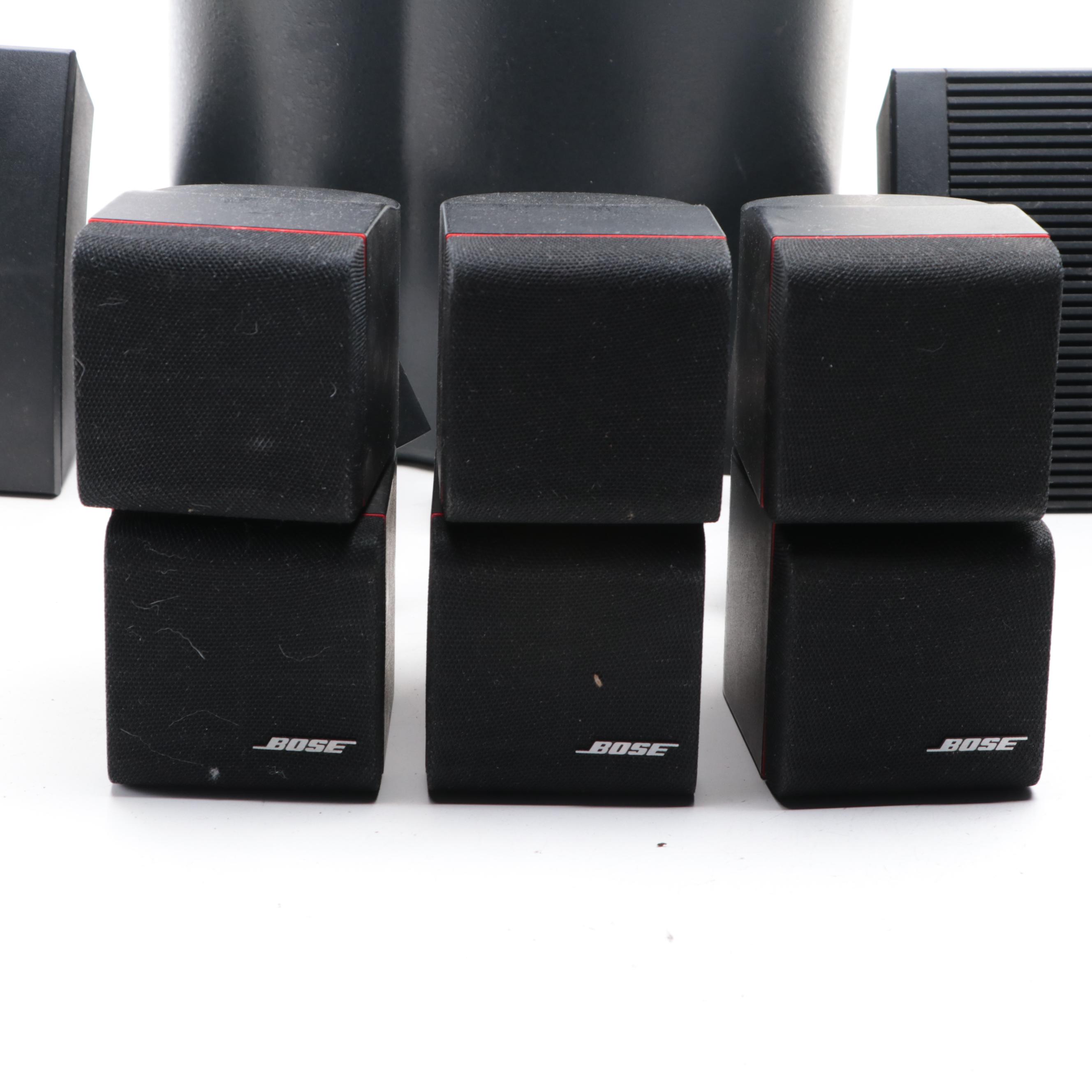 Bose Surround Sound and Directional Speakers With Bazooka EL Tube Subwoofer