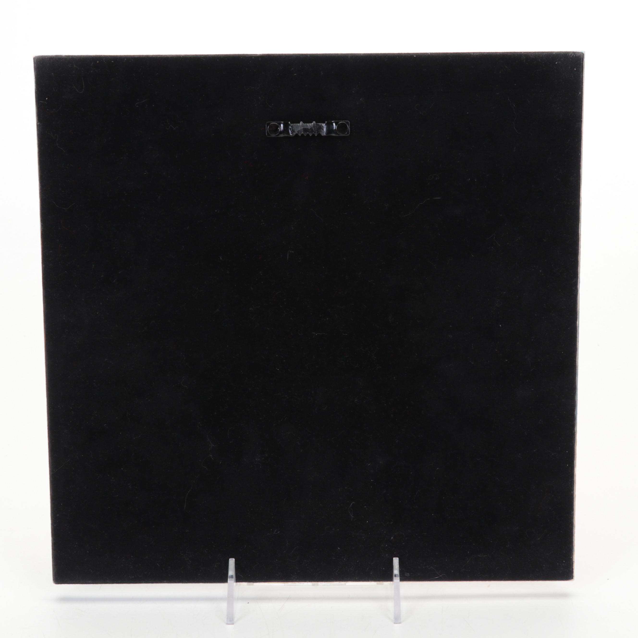 Fostoria Bowl, Fenton Vases, Lobster Tile, Blown Glass Fish, and Ceramic Fruit