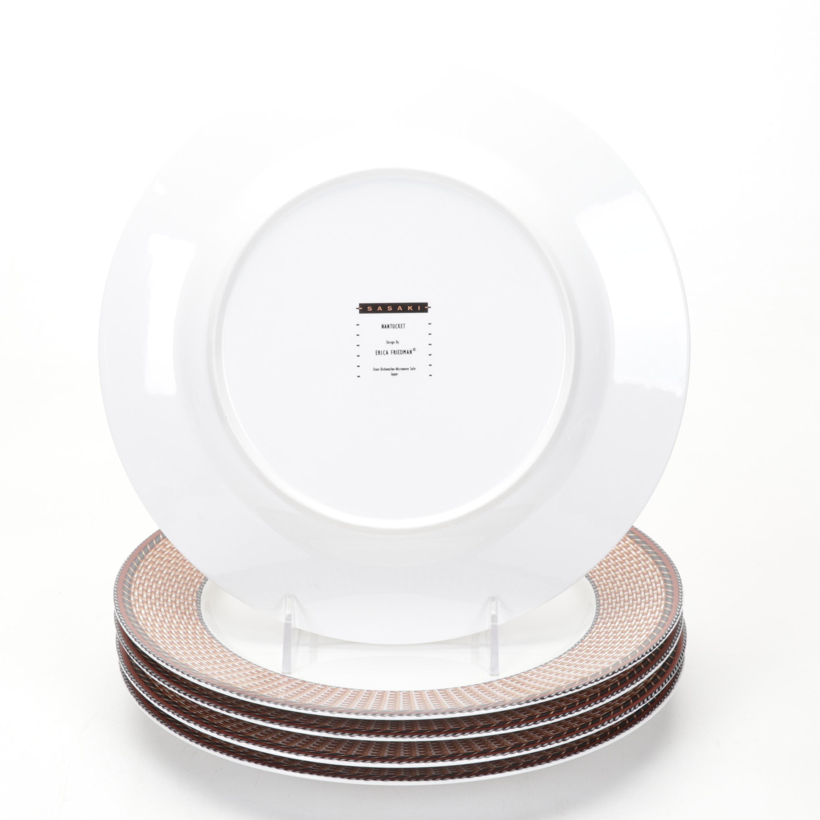 Sasaki "Nantucket" Dinnerware with Yki Nummi for Sanka Acrylic Cake Saver