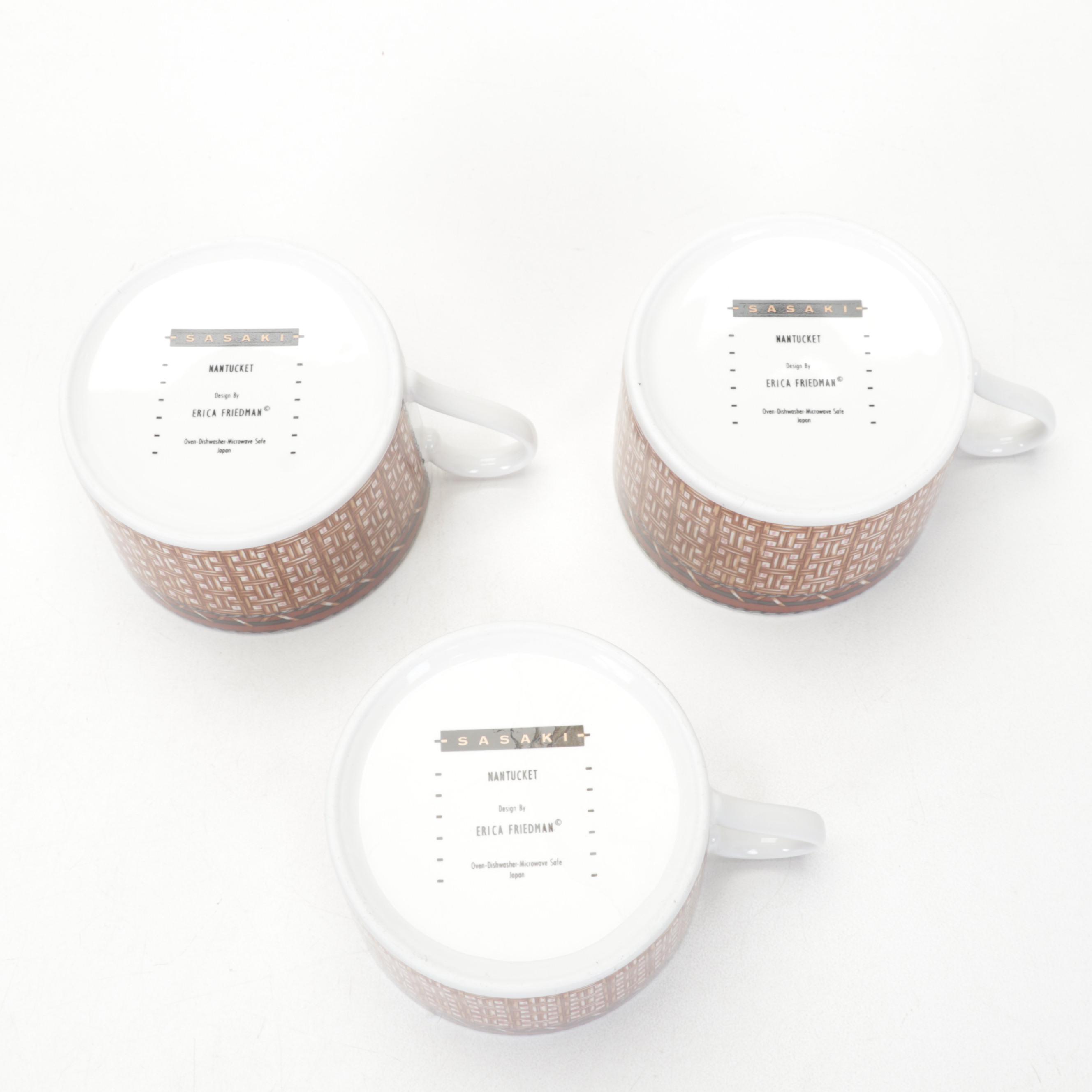 Sasaki "Nantucket" Dinnerware with Yki Nummi for Sanka Acrylic Cake Saver