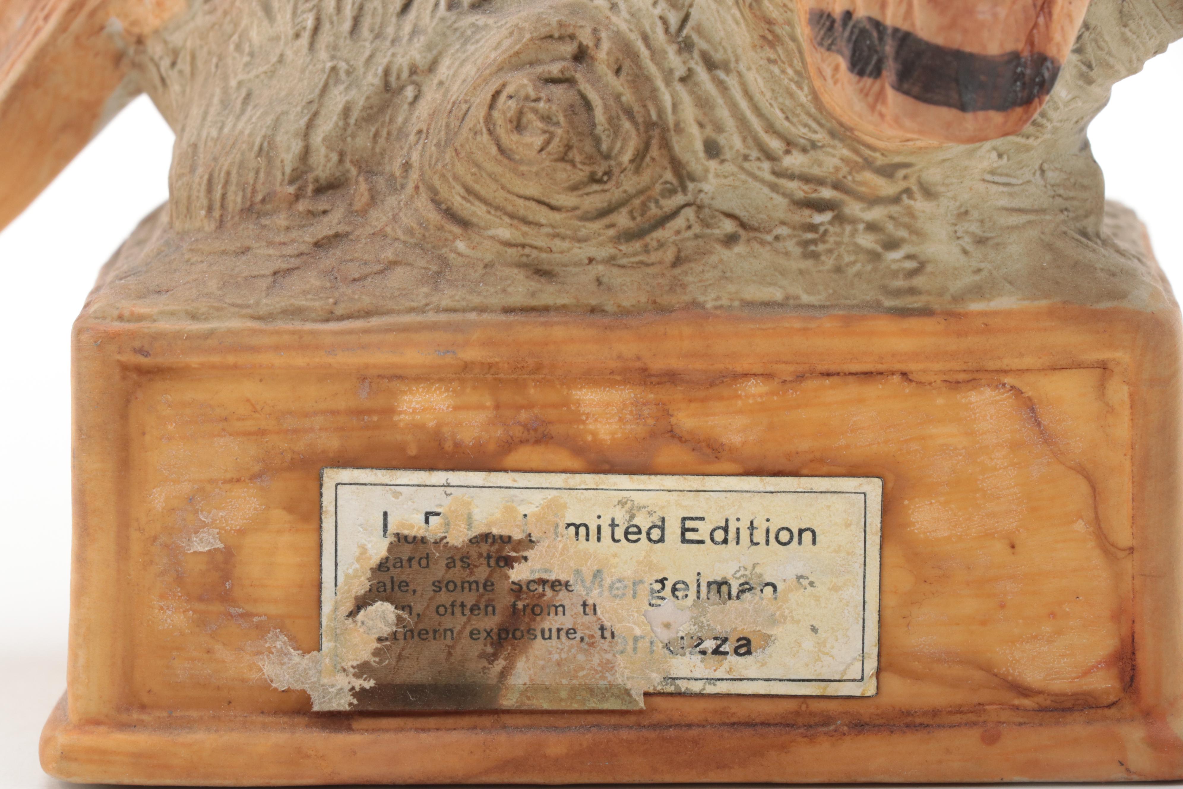 Lionstone with Ski Country and Other Porcelain Bird Shaped Decanters