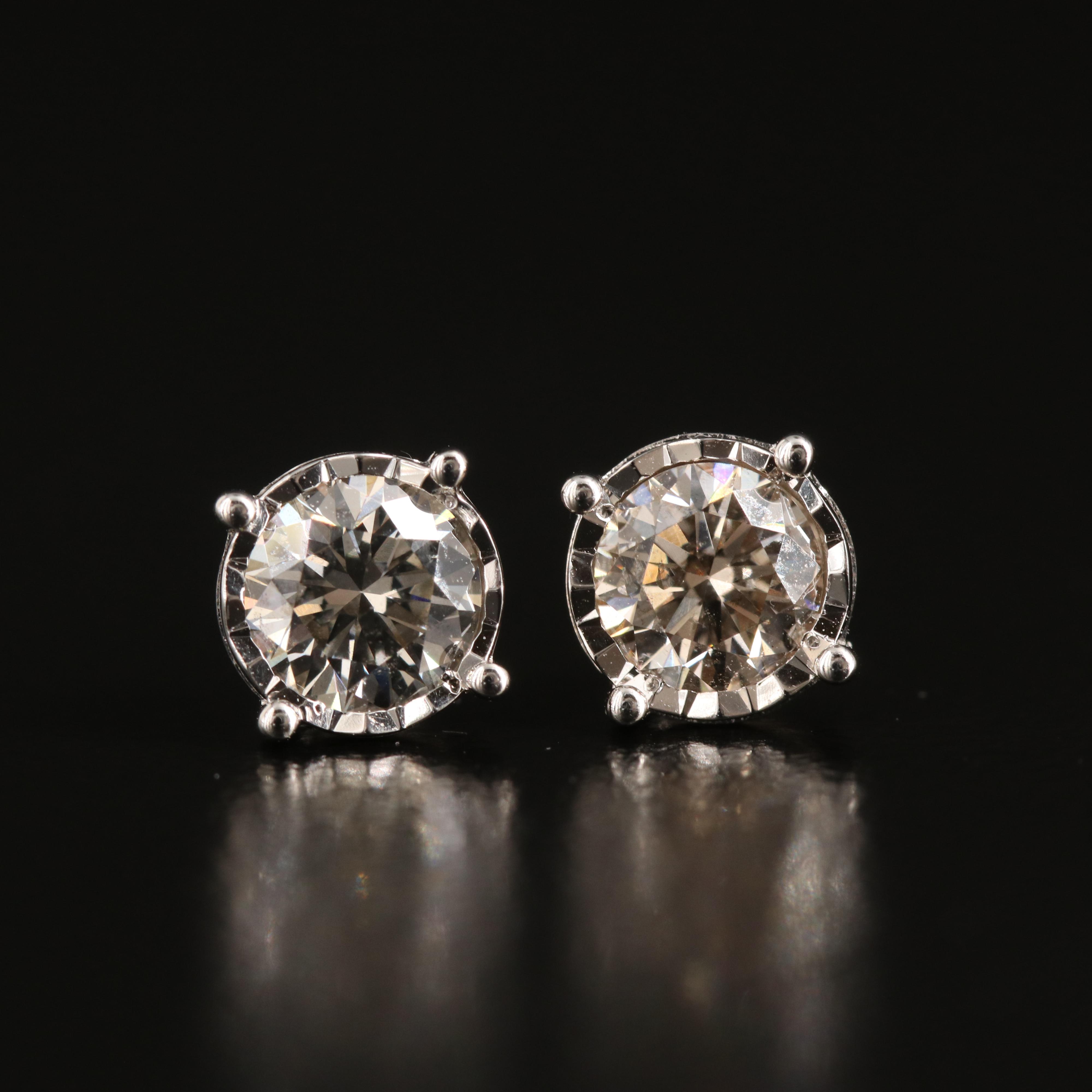 14K 0.77 CTW Lab Grown Diamond Stud Earrings