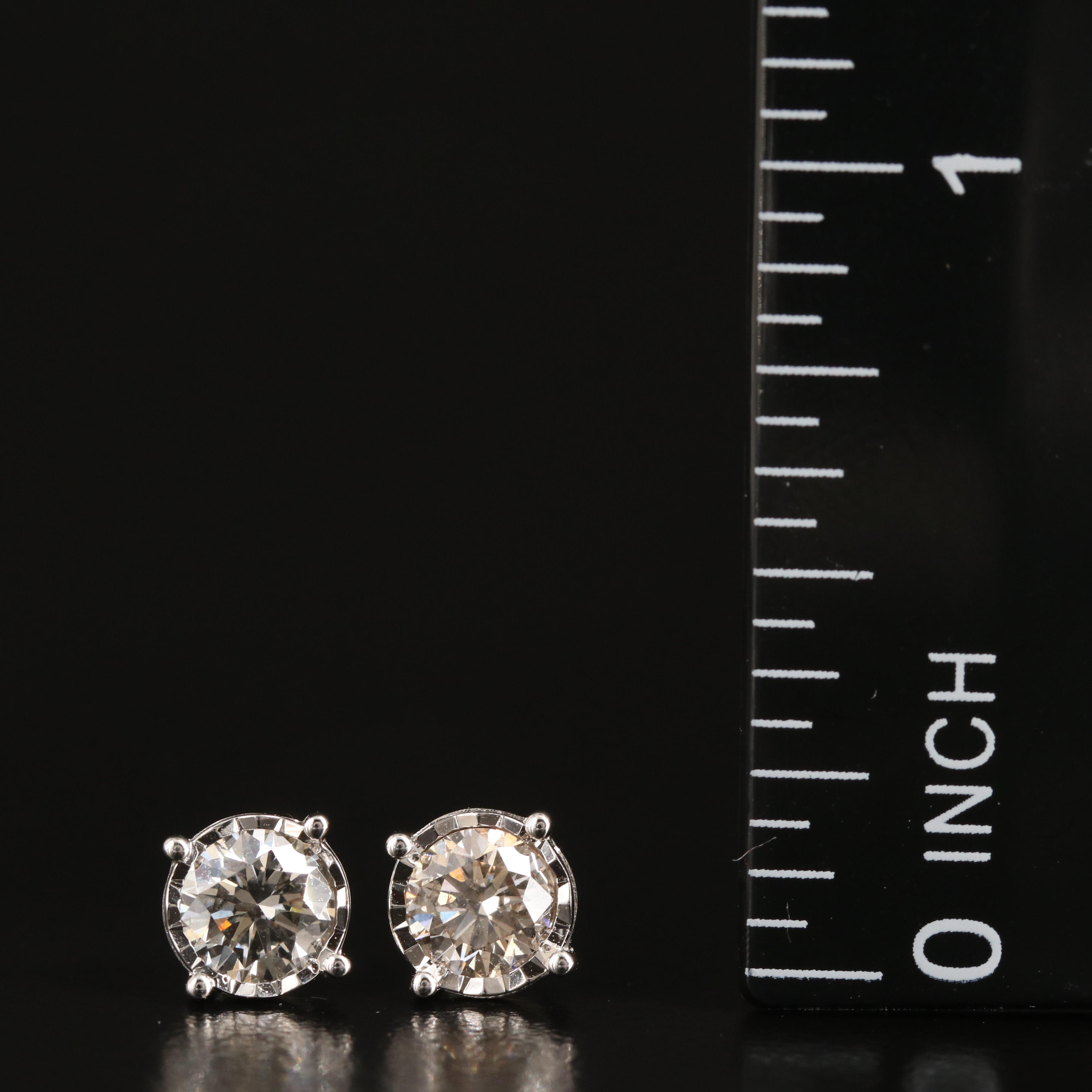 14K 0.77 CTW Lab Grown Diamond Stud Earrings