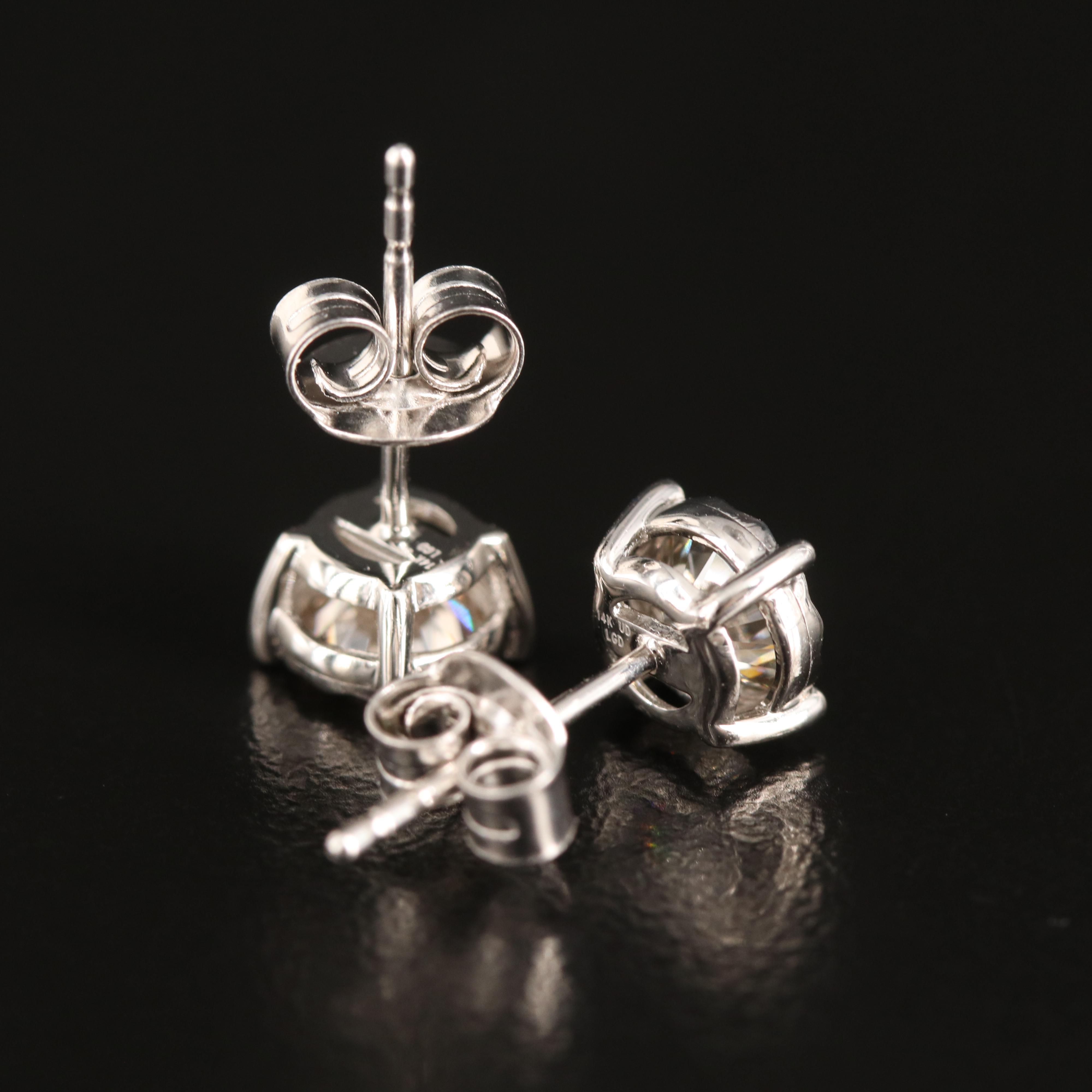 14K 0.77 CTW Lab Grown Diamond Stud Earrings