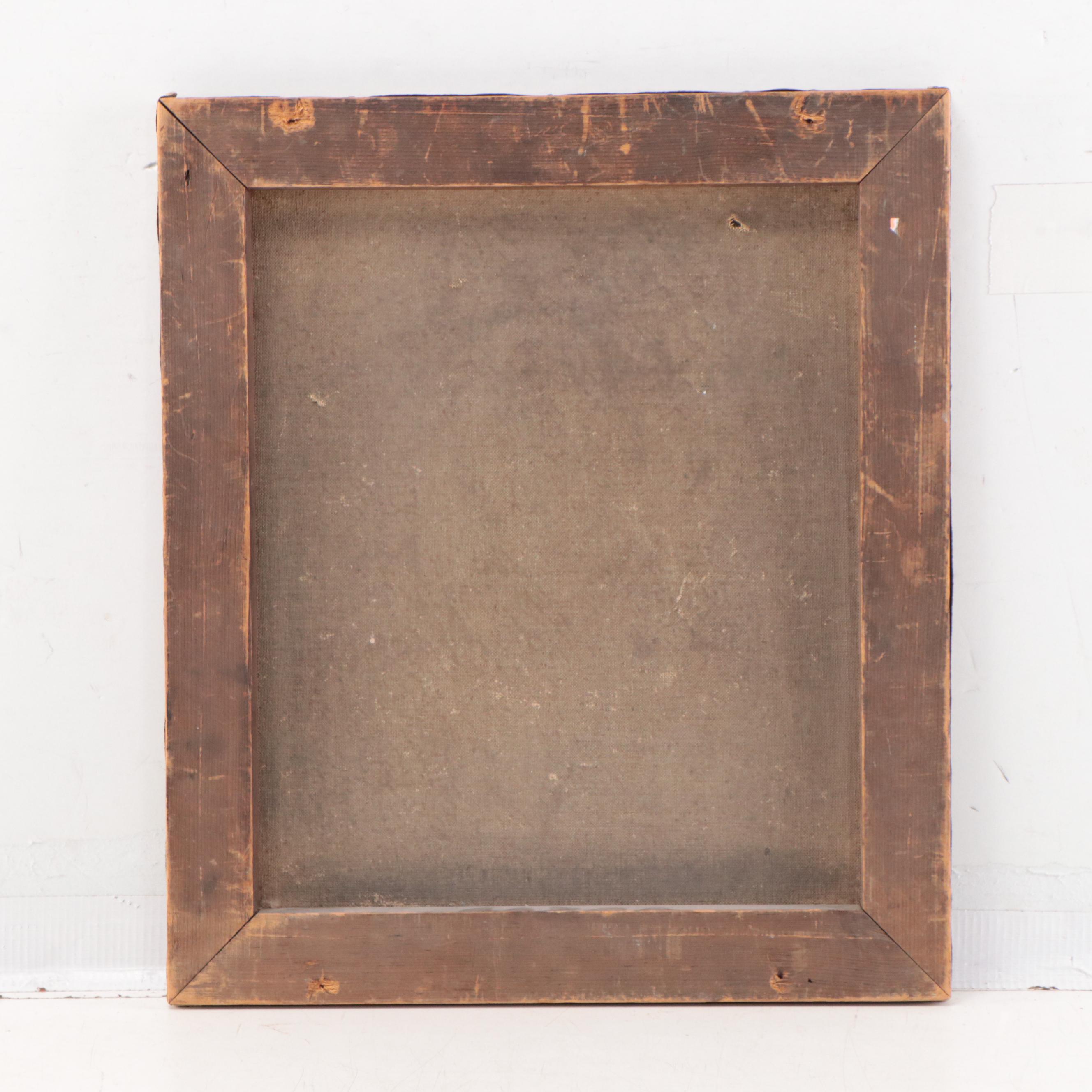 Continental School Portrait Oil Painting of a Traveler, 19th Century