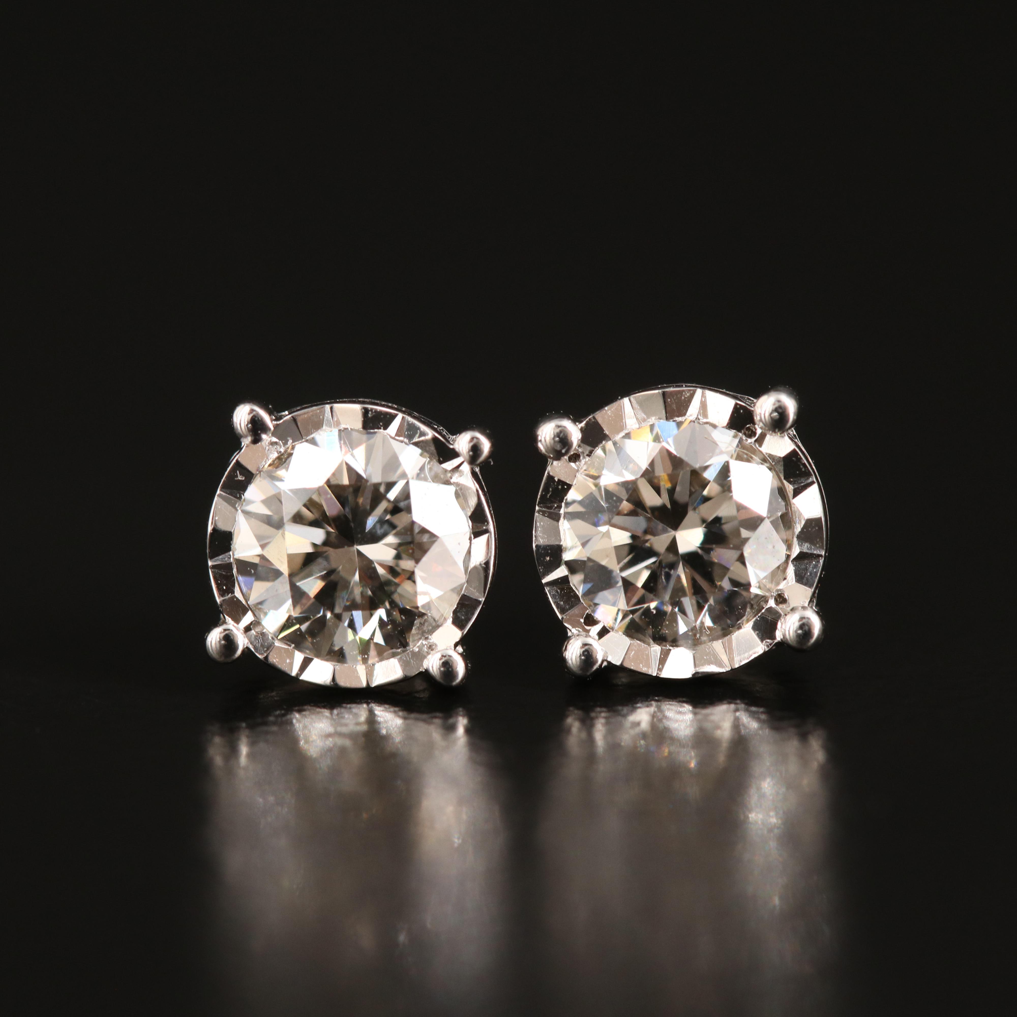 14K 0.74 CTW Lab Grown Diamond Stud Earrings