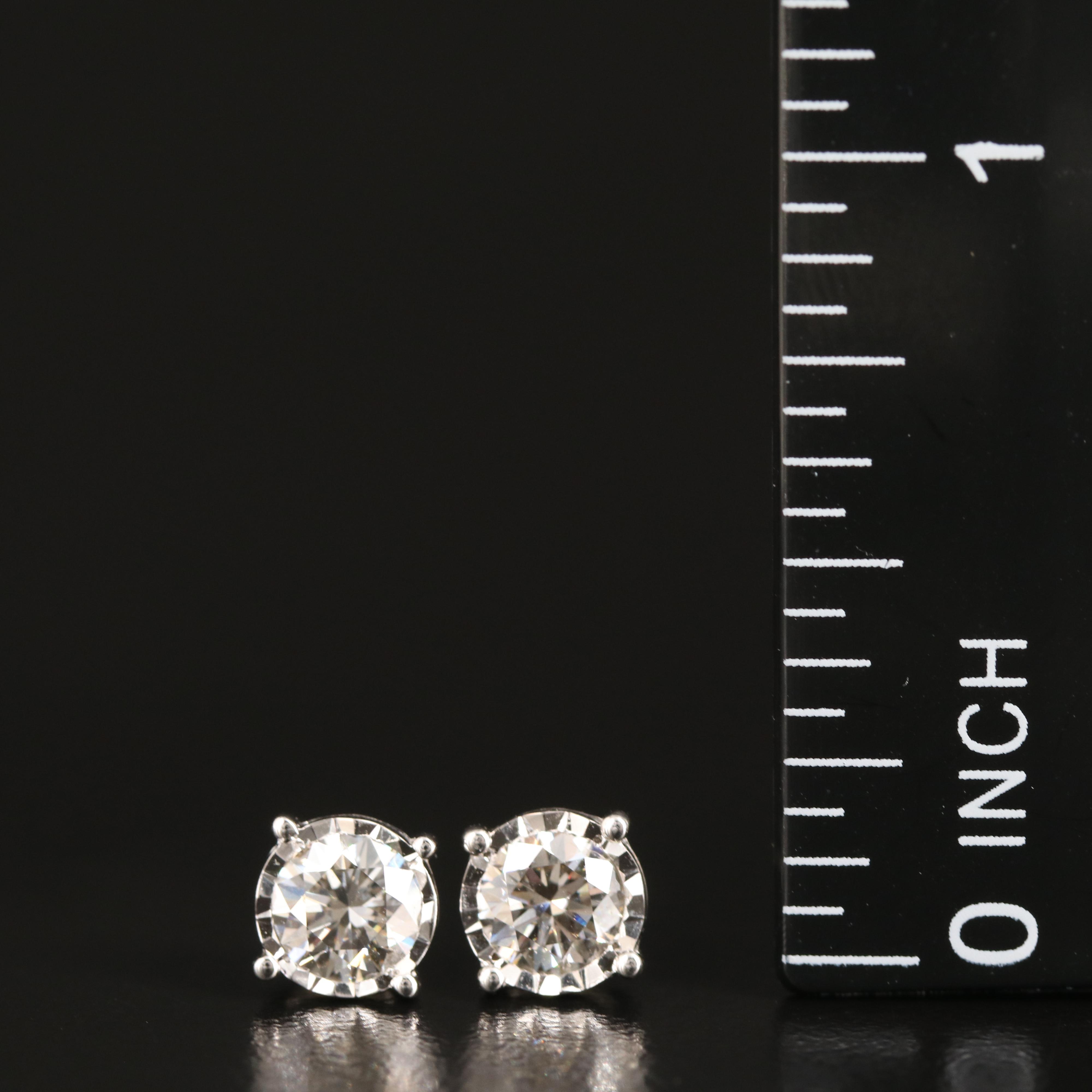 14K 0.74 CTW Lab Grown Diamond Stud Earrings