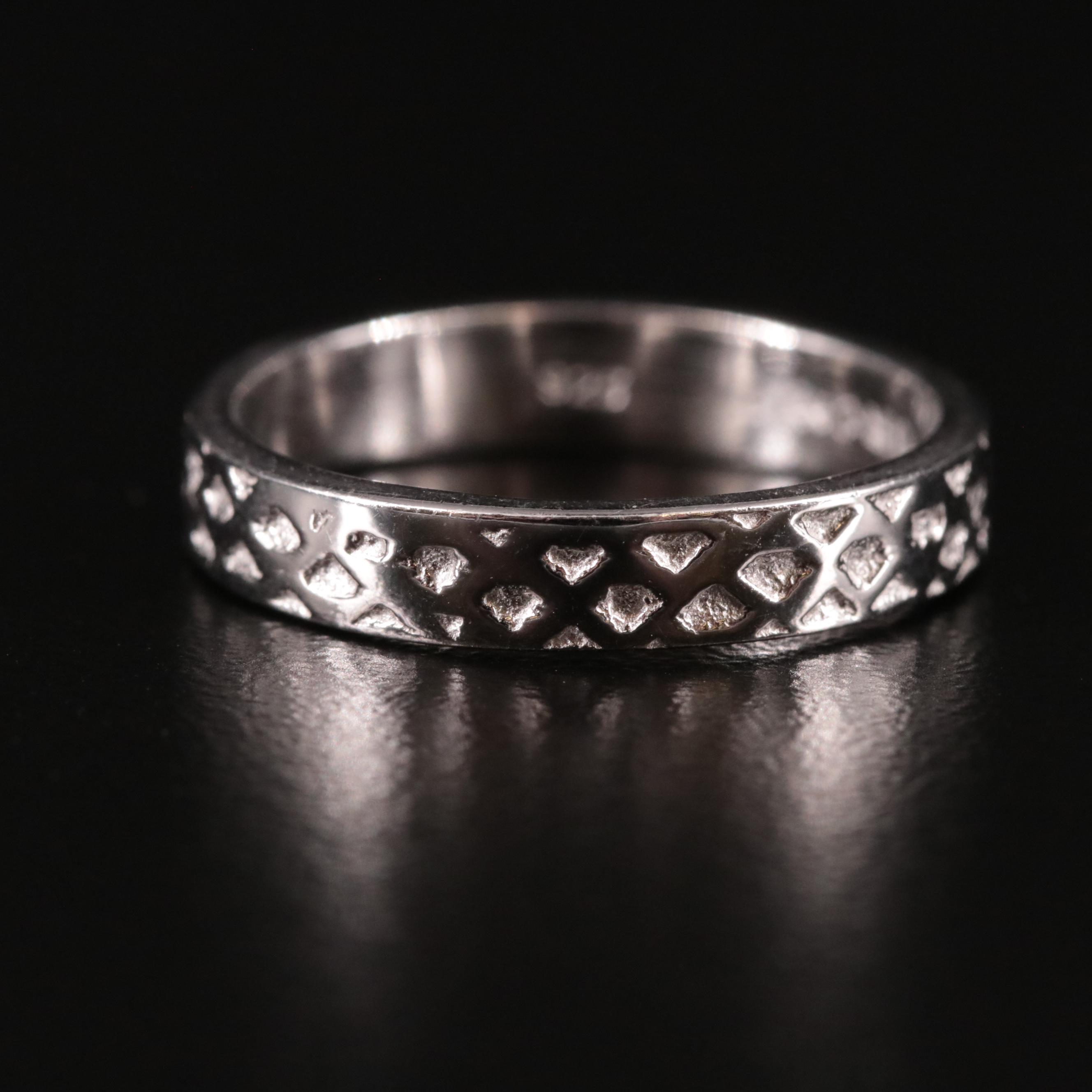Sterling Textured Band