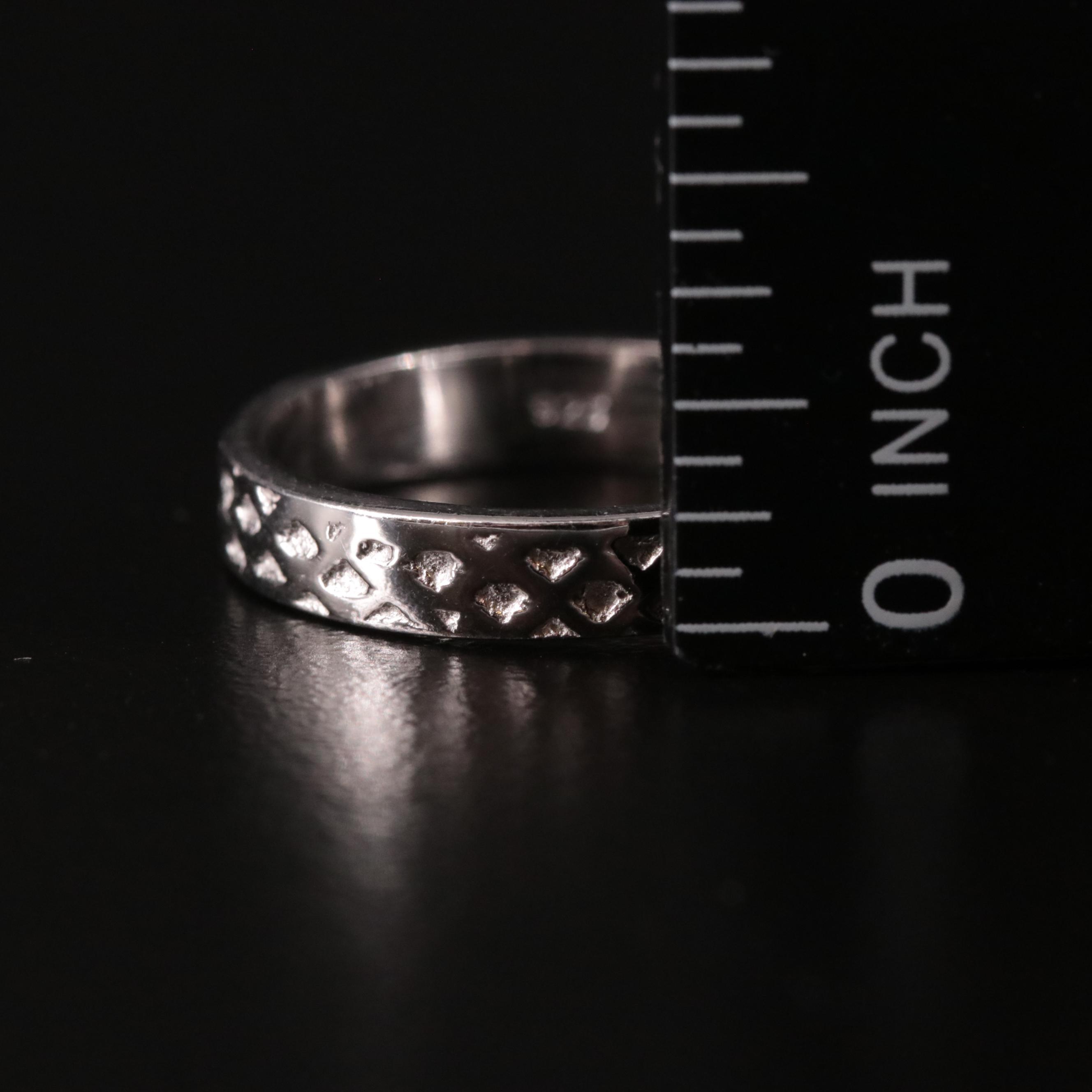 Sterling Textured Band