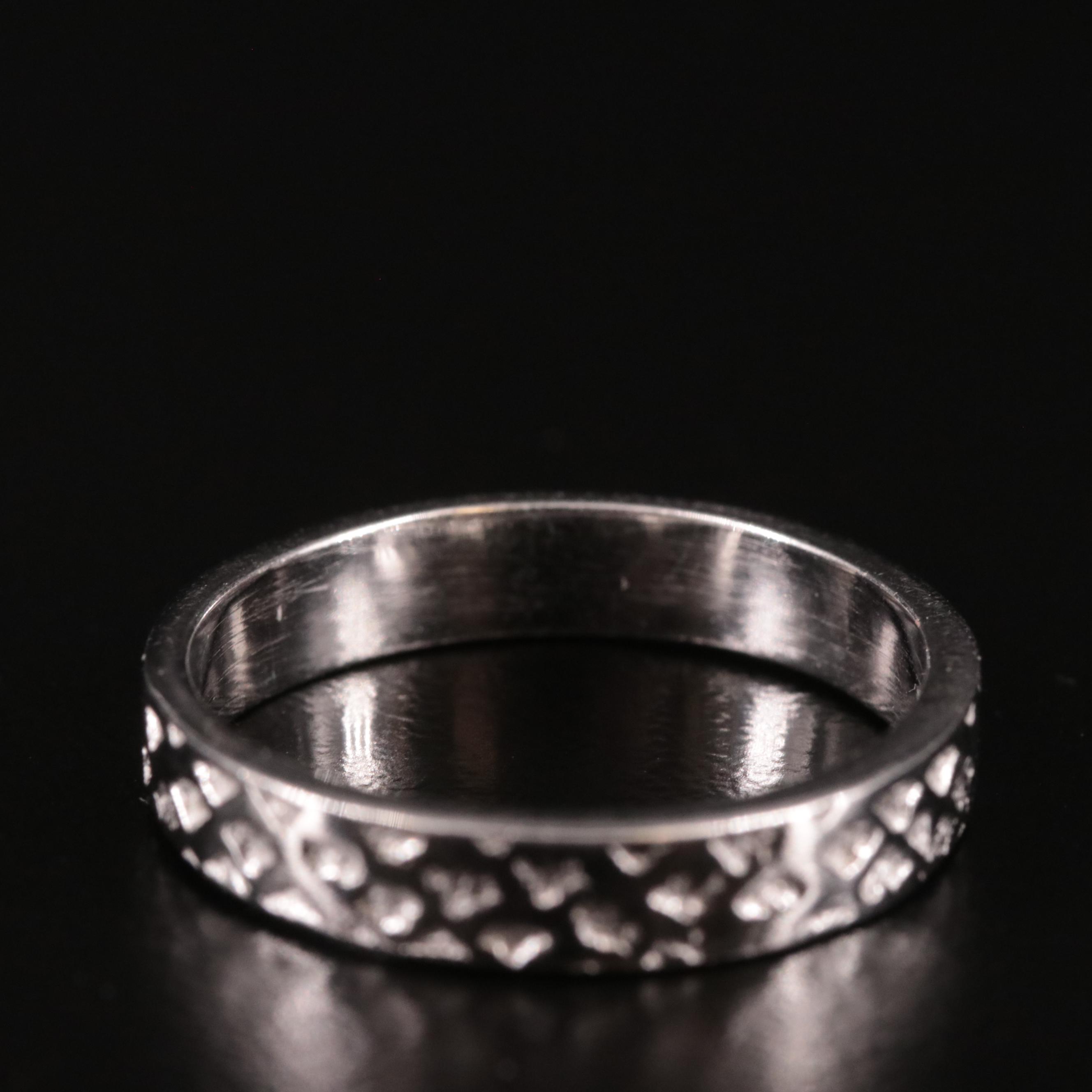 Sterling Textured Band