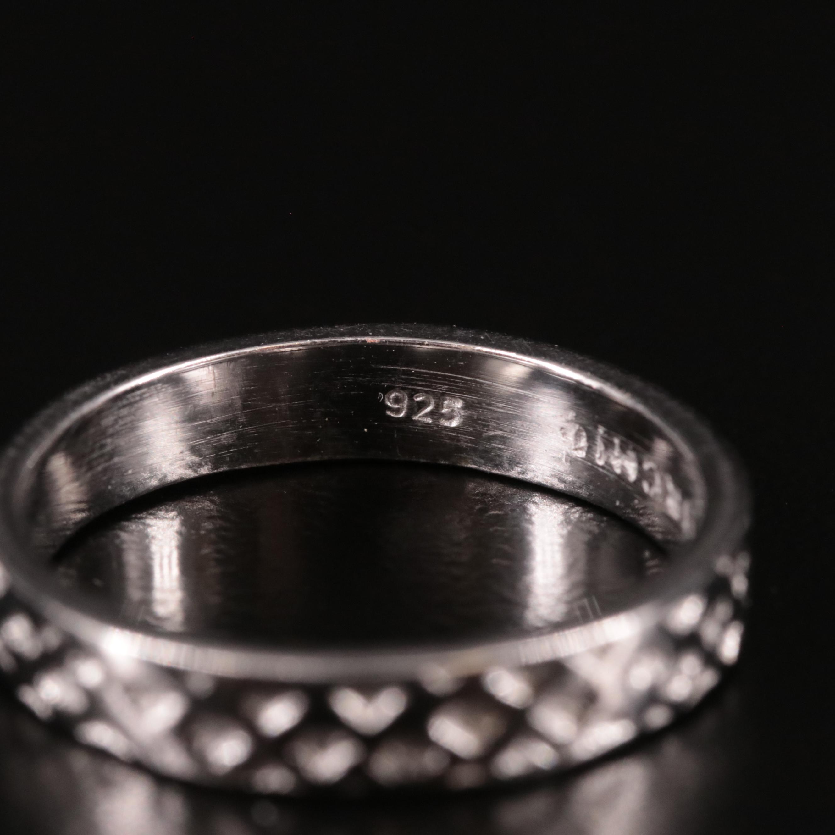 Sterling Textured Band