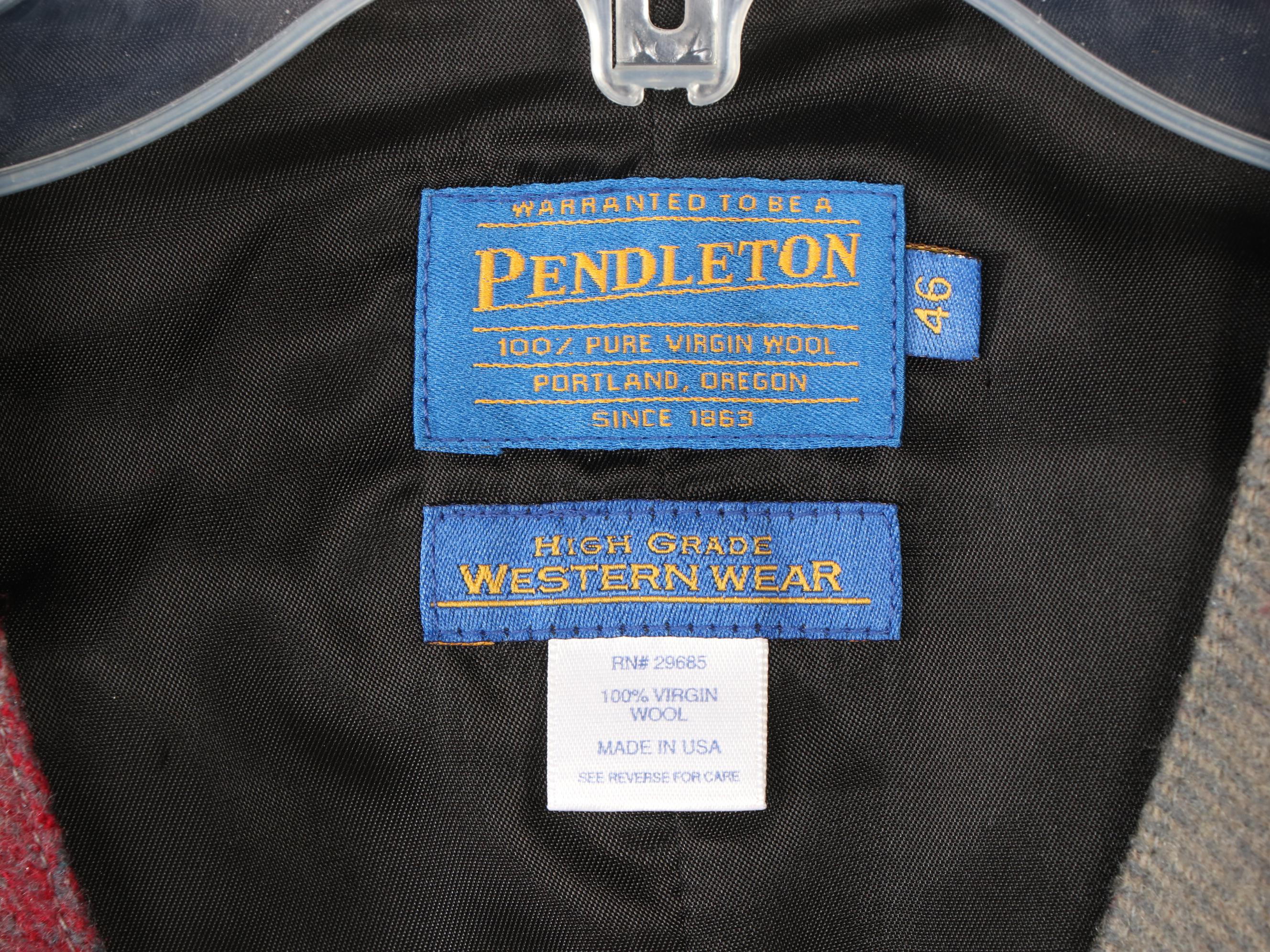 Men's Pendleton Blanket Vests