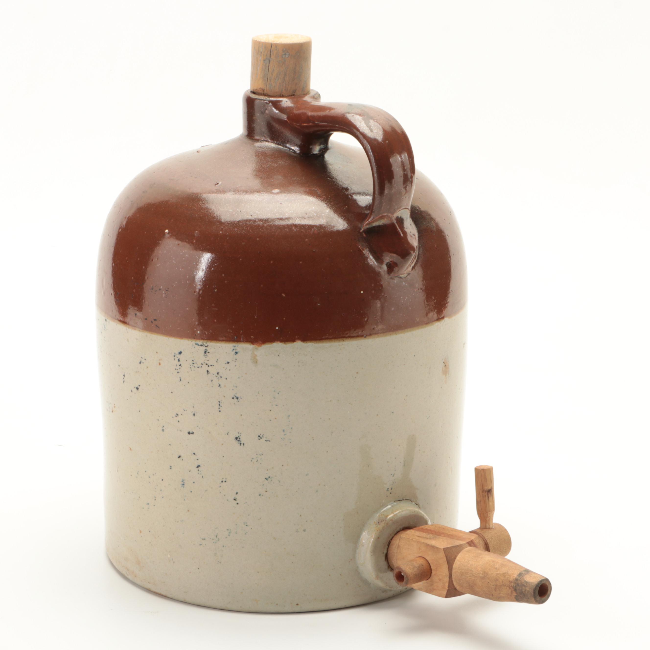 The Western Pottery Co. Two Tone Stoneware Jug, Early to Mid-20th Century