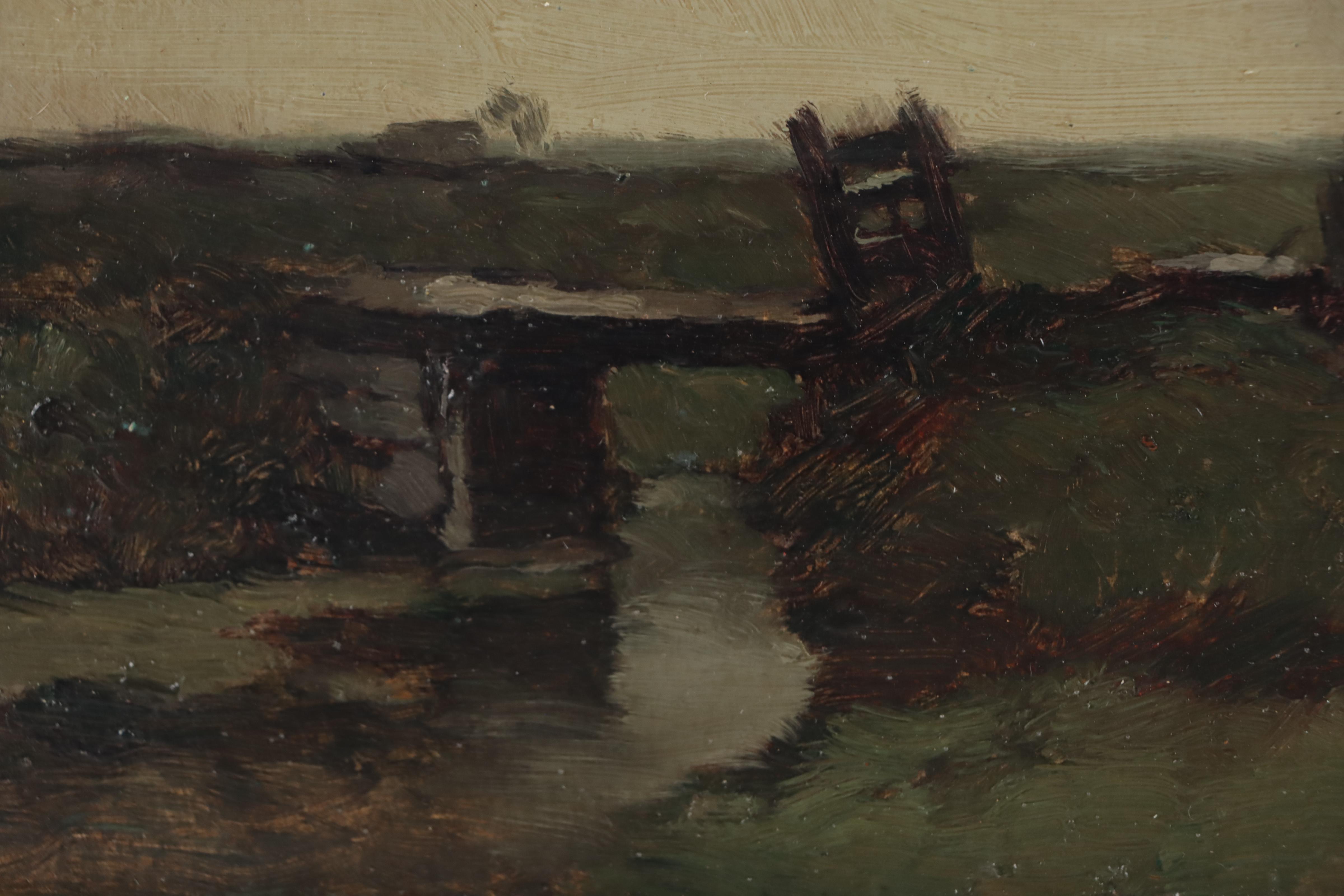 Aris Knikker Tonalist Landscape Oil Painting