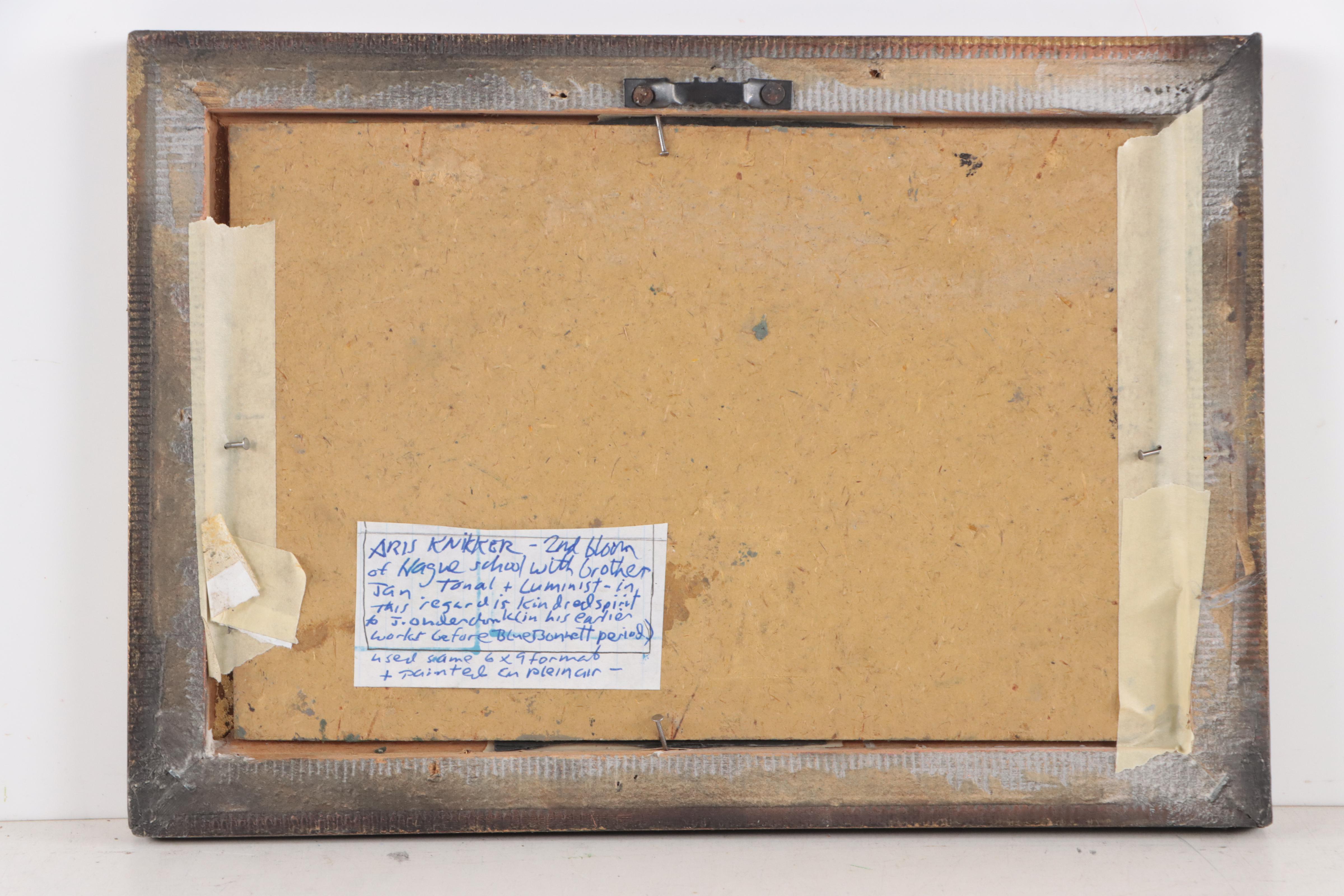 Aris Knikker Tonalist Landscape Oil Painting