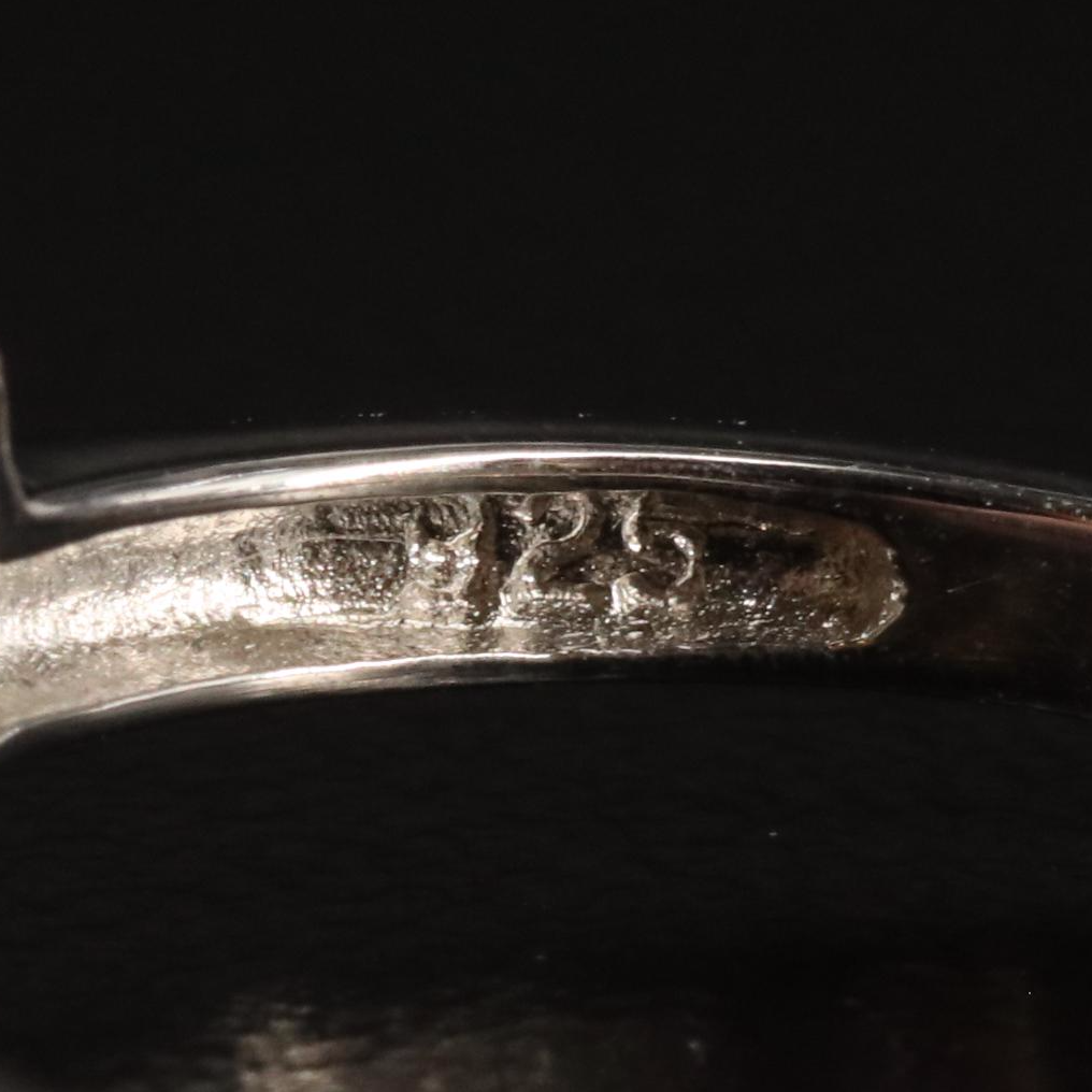 Sterling Citrine and White Topaz Ring