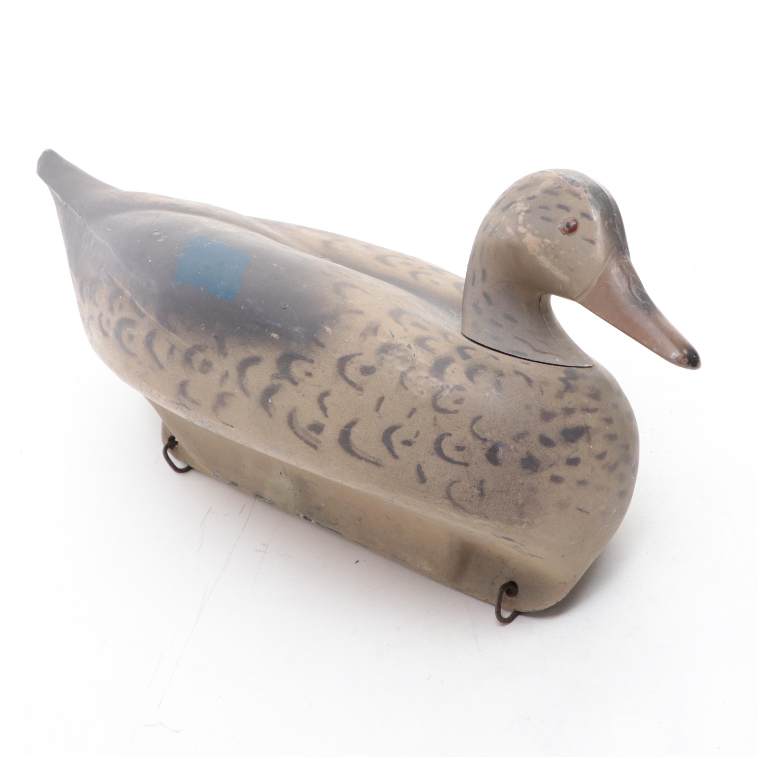 Three Duck Decoys With Mallard Drake and Hen