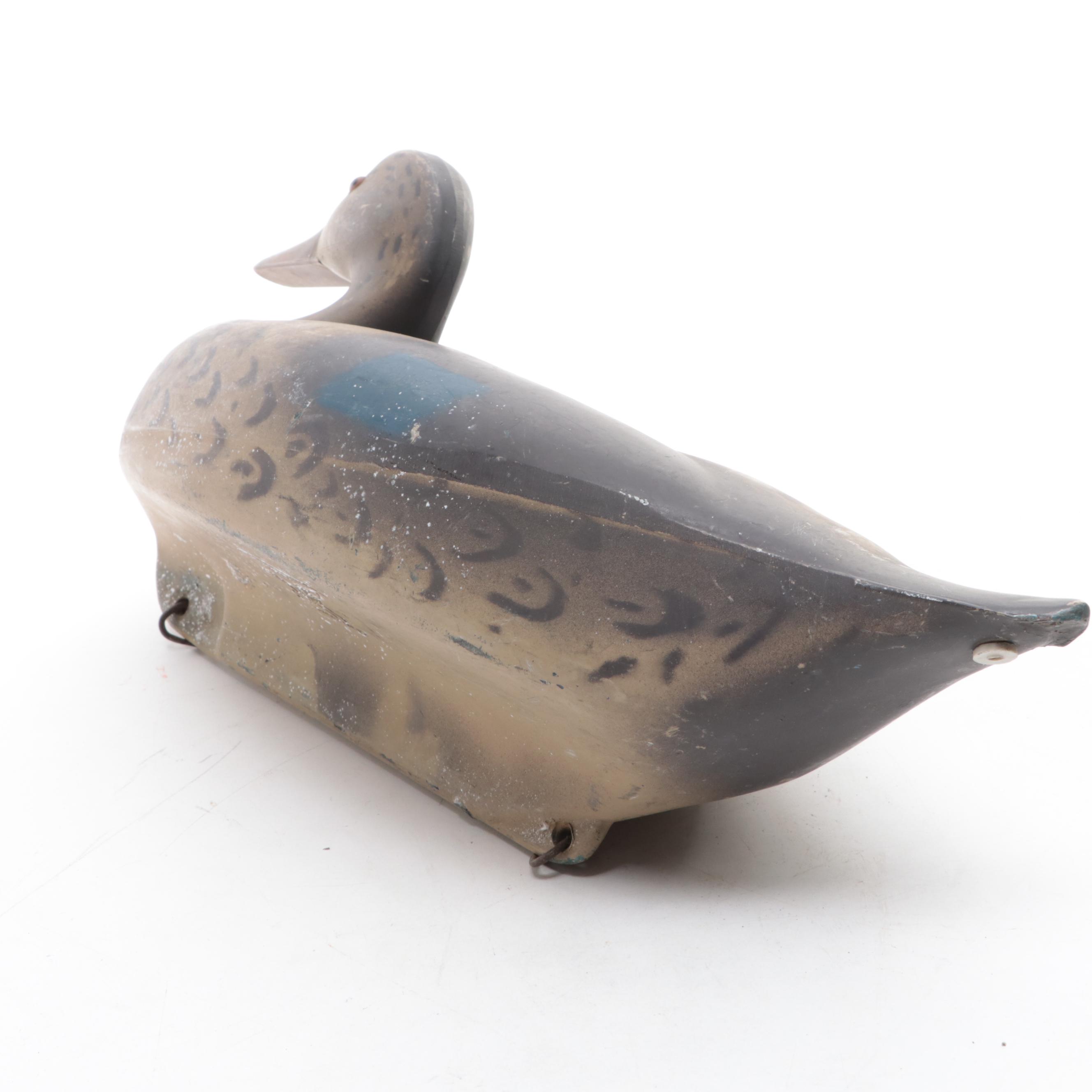 Three Duck Decoys With Mallard Drake and Hen