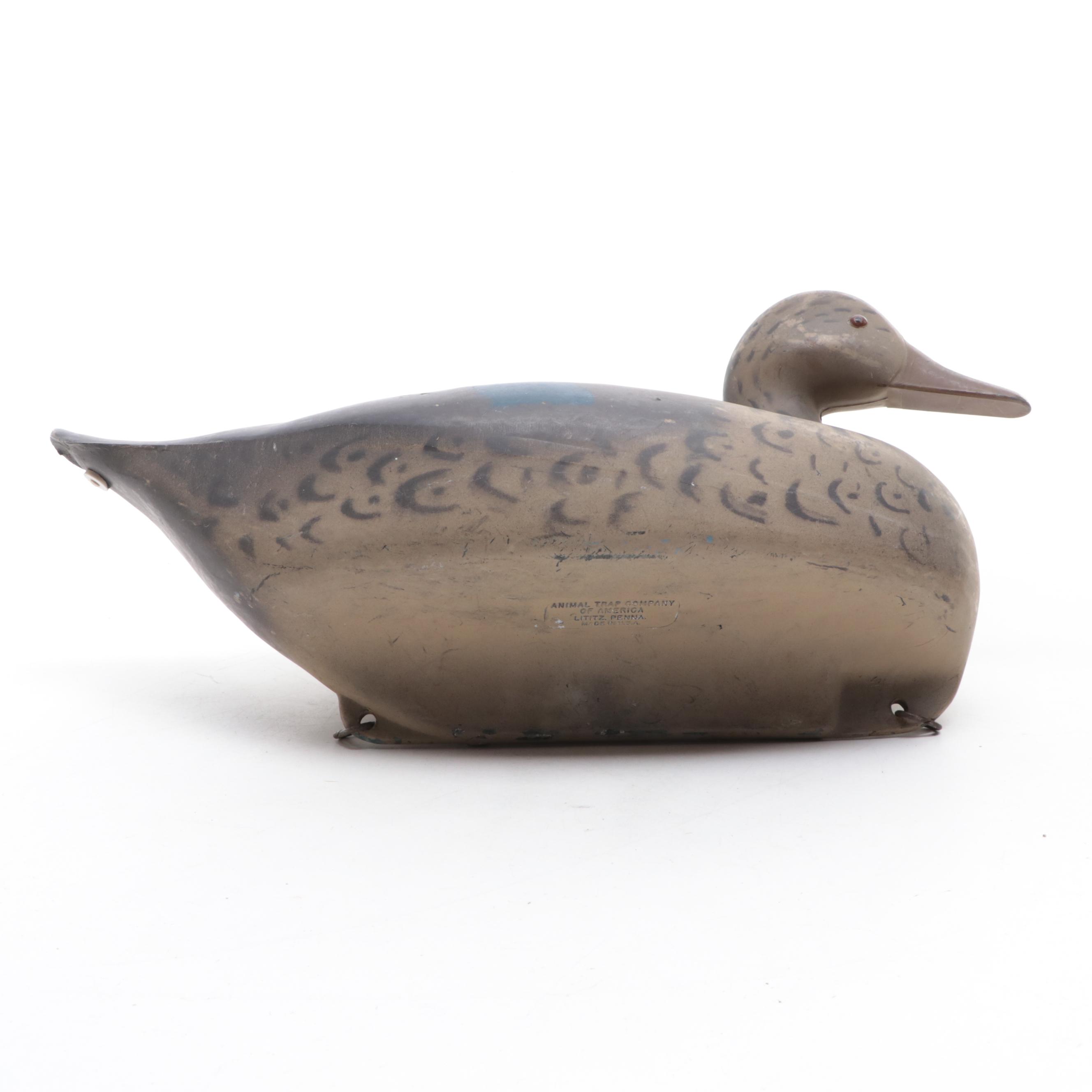 Three Duck Decoys With Mallard Drake and Hen