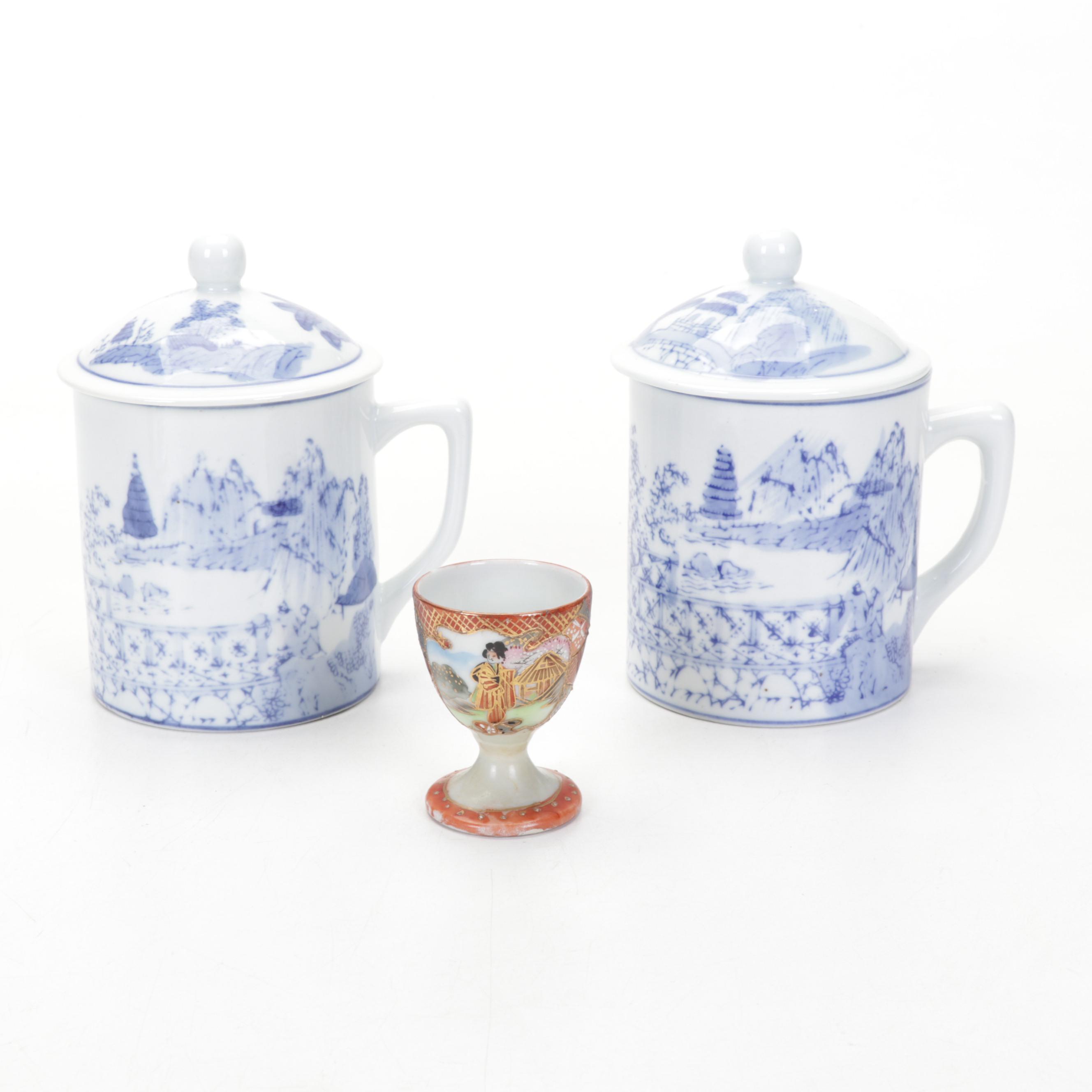 Dun Huang Silk Pillows, Ceramic Carpet Balls, Thai Pewter Tea Set and More