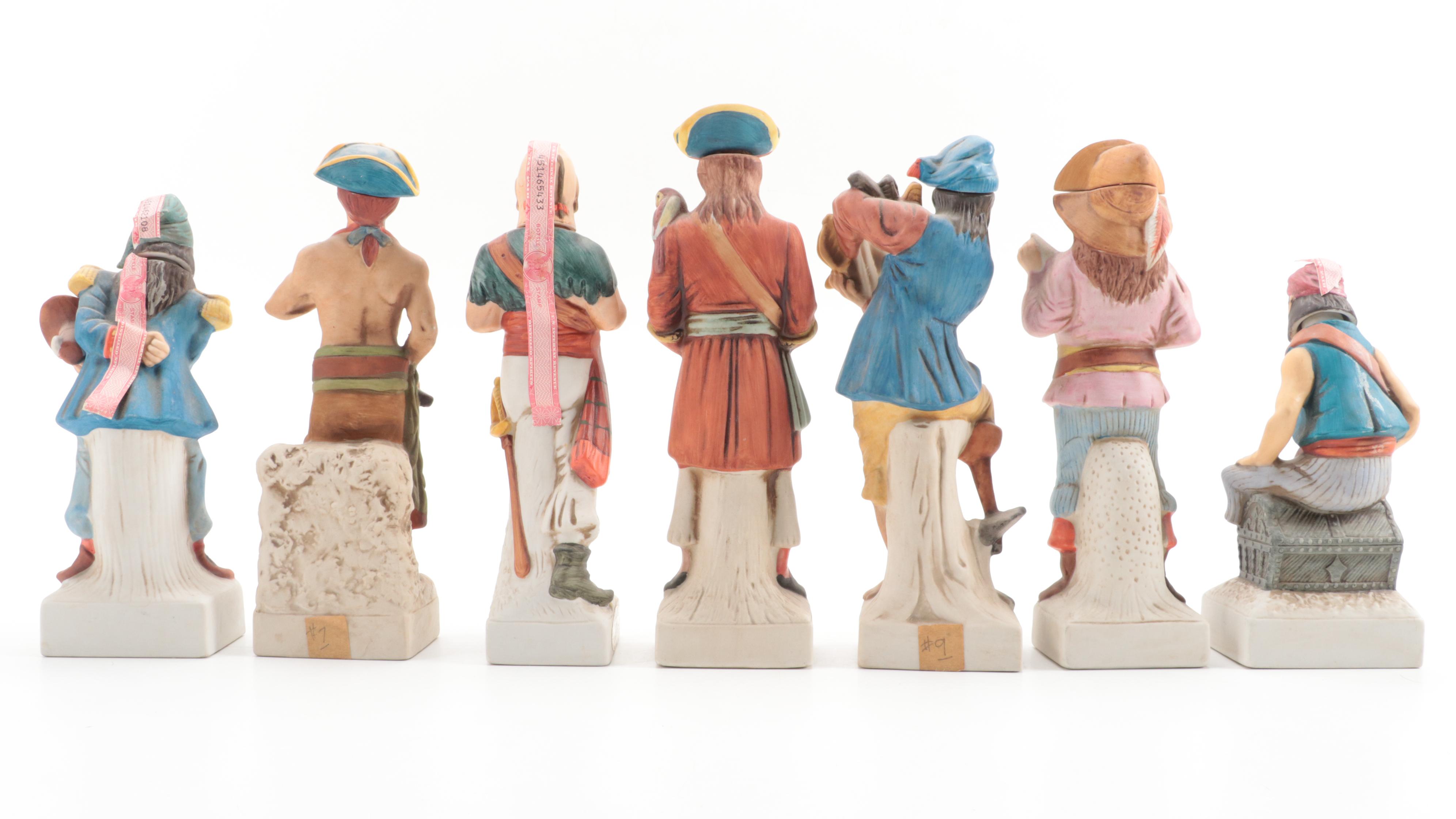 McCormick Rum and Other Figural Bisque Decanters