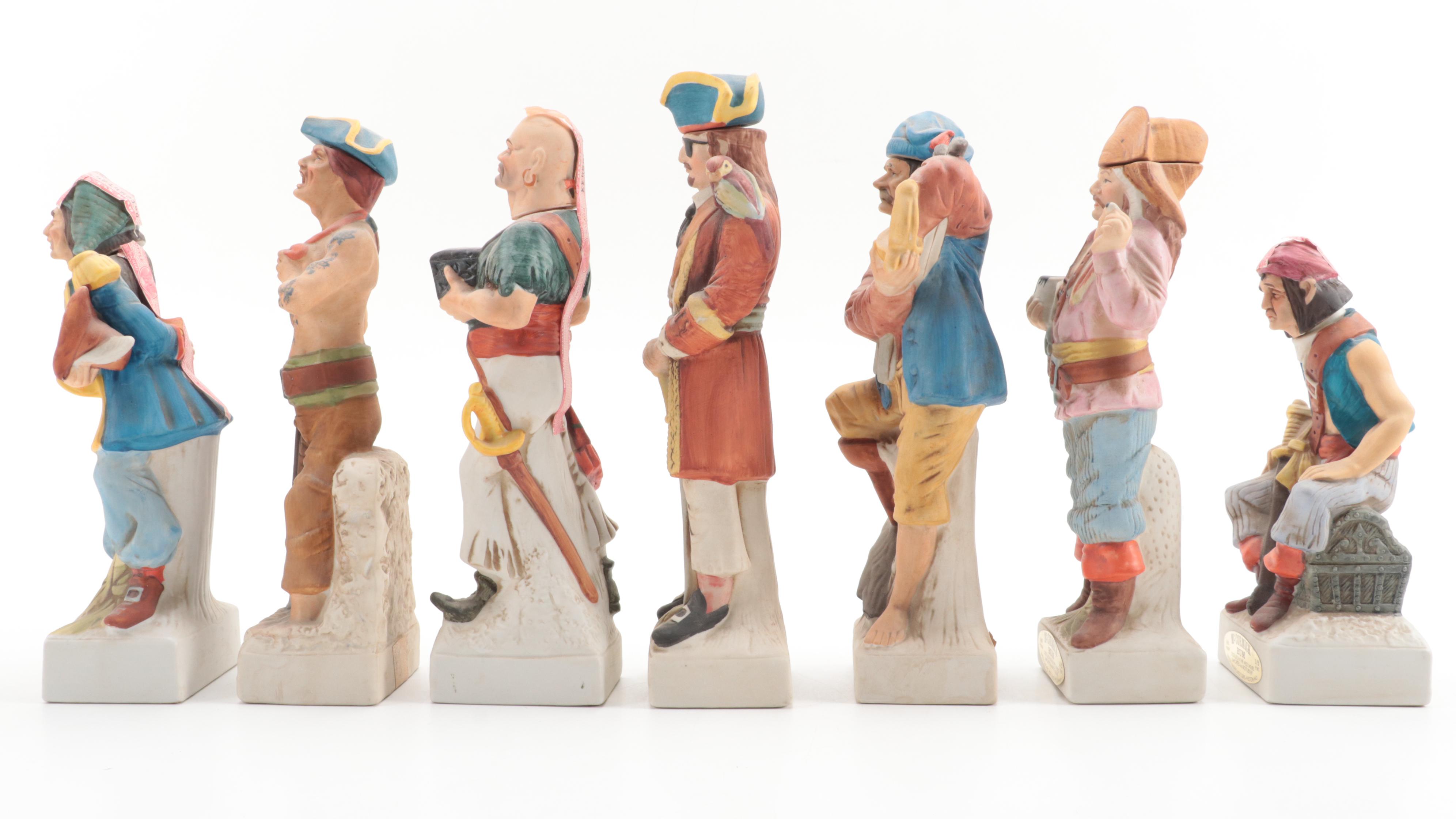 McCormick Rum and Other Figural Bisque Decanters