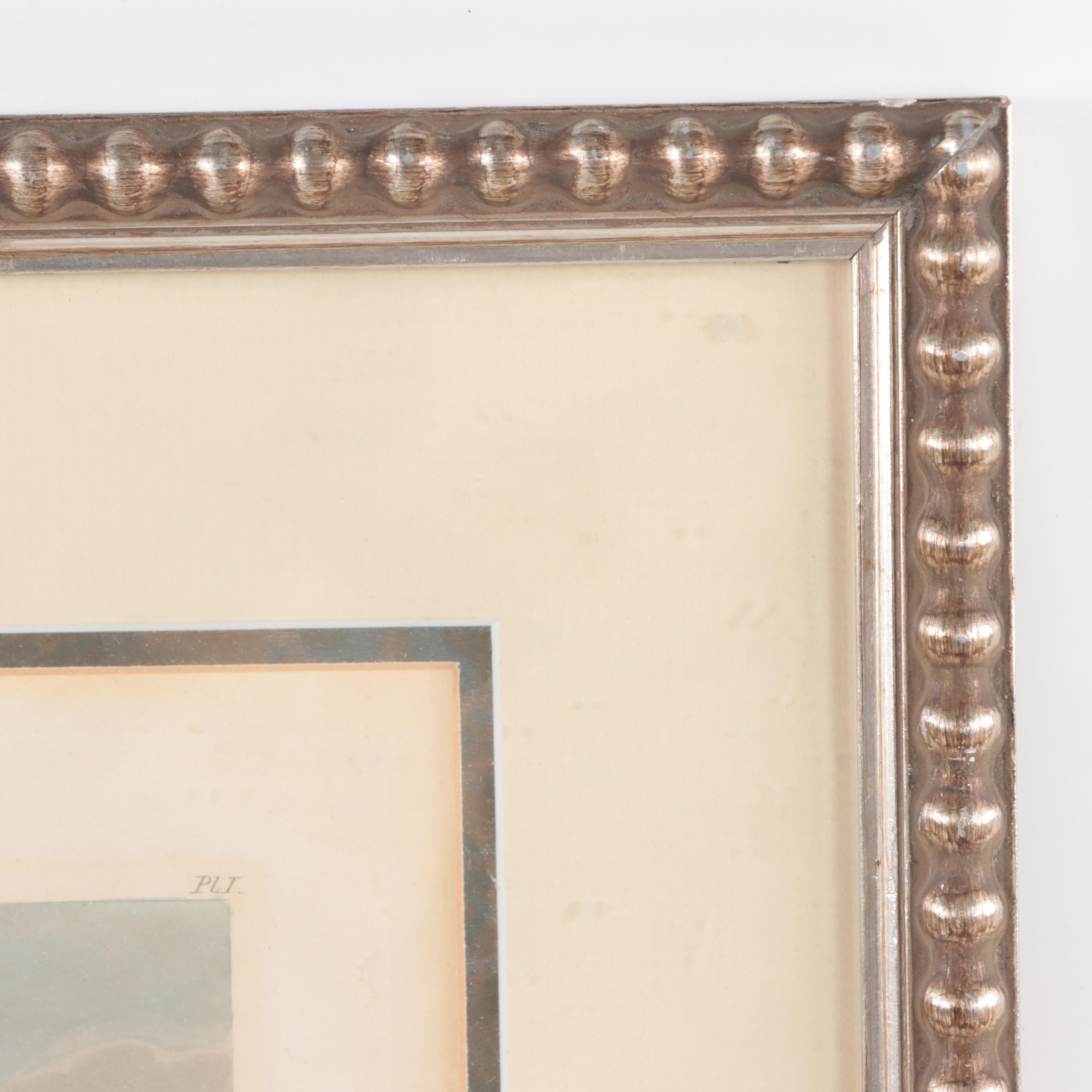 Hand-Colored Architectural Aquatint "Grecian Cottage"