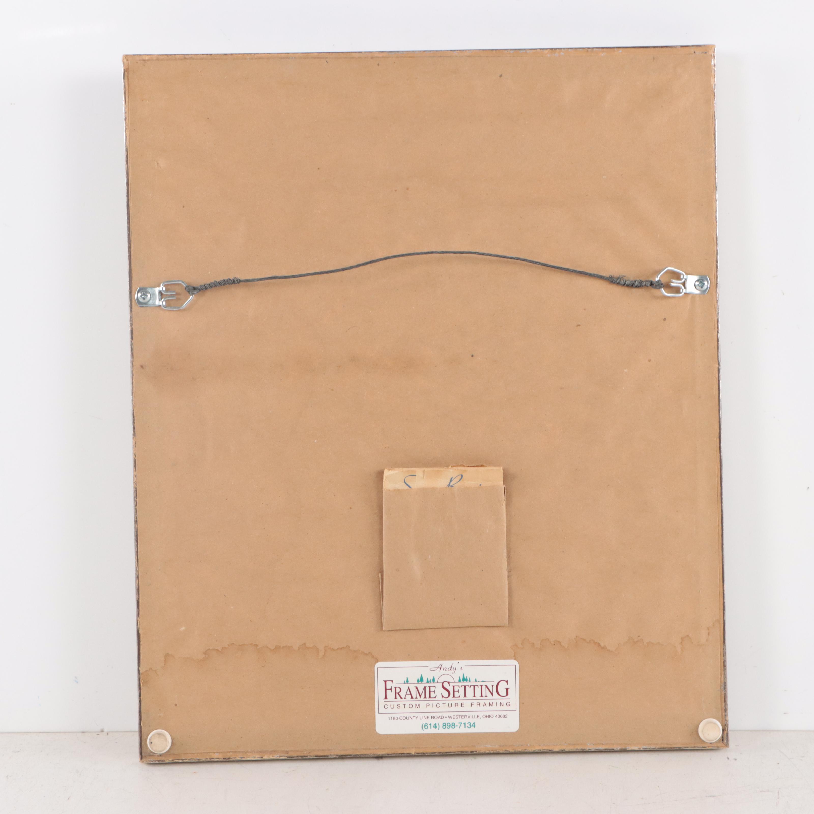 Hand-Colored Architectural Aquatint "Grecian Cottage"