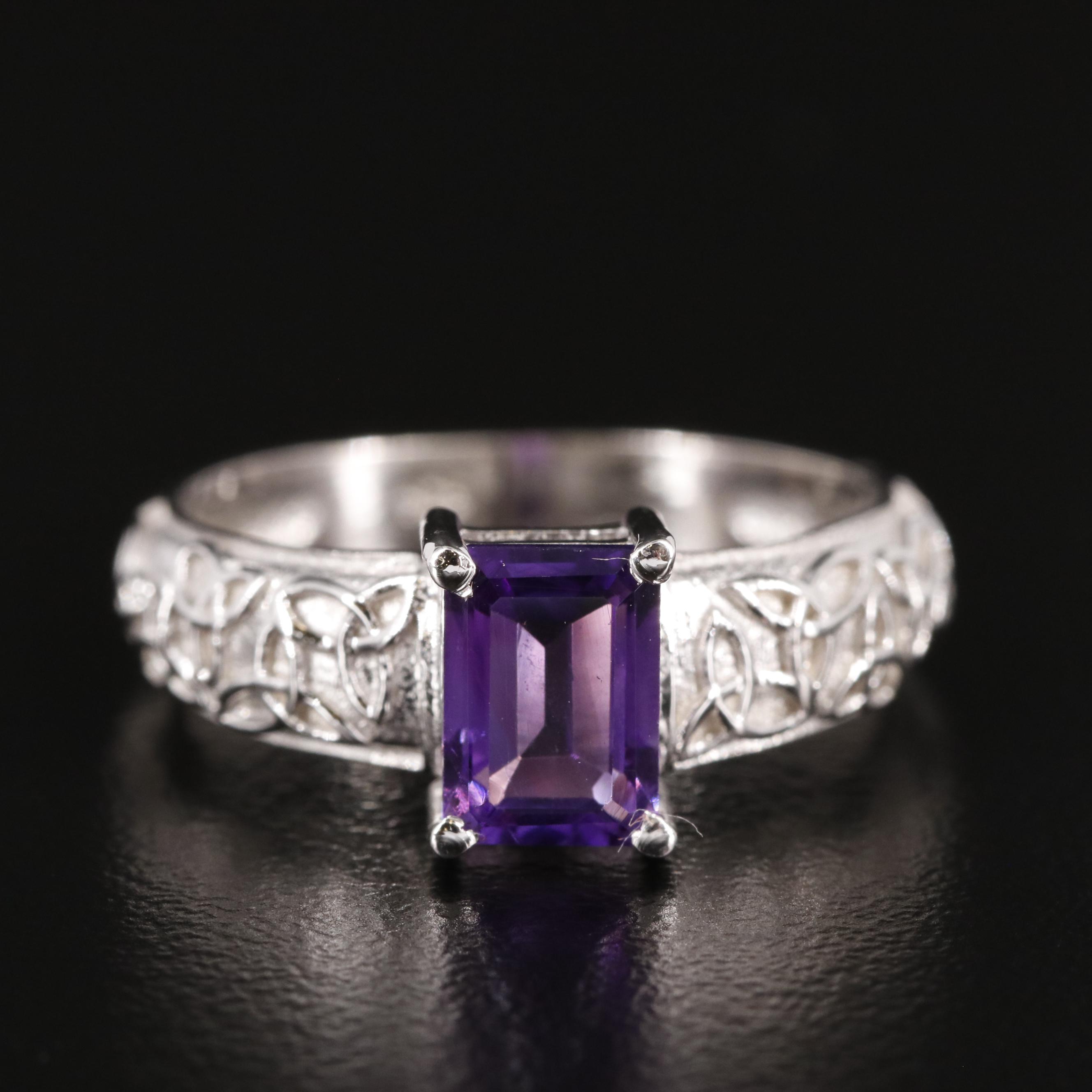 Sterling and Amethyst Ring