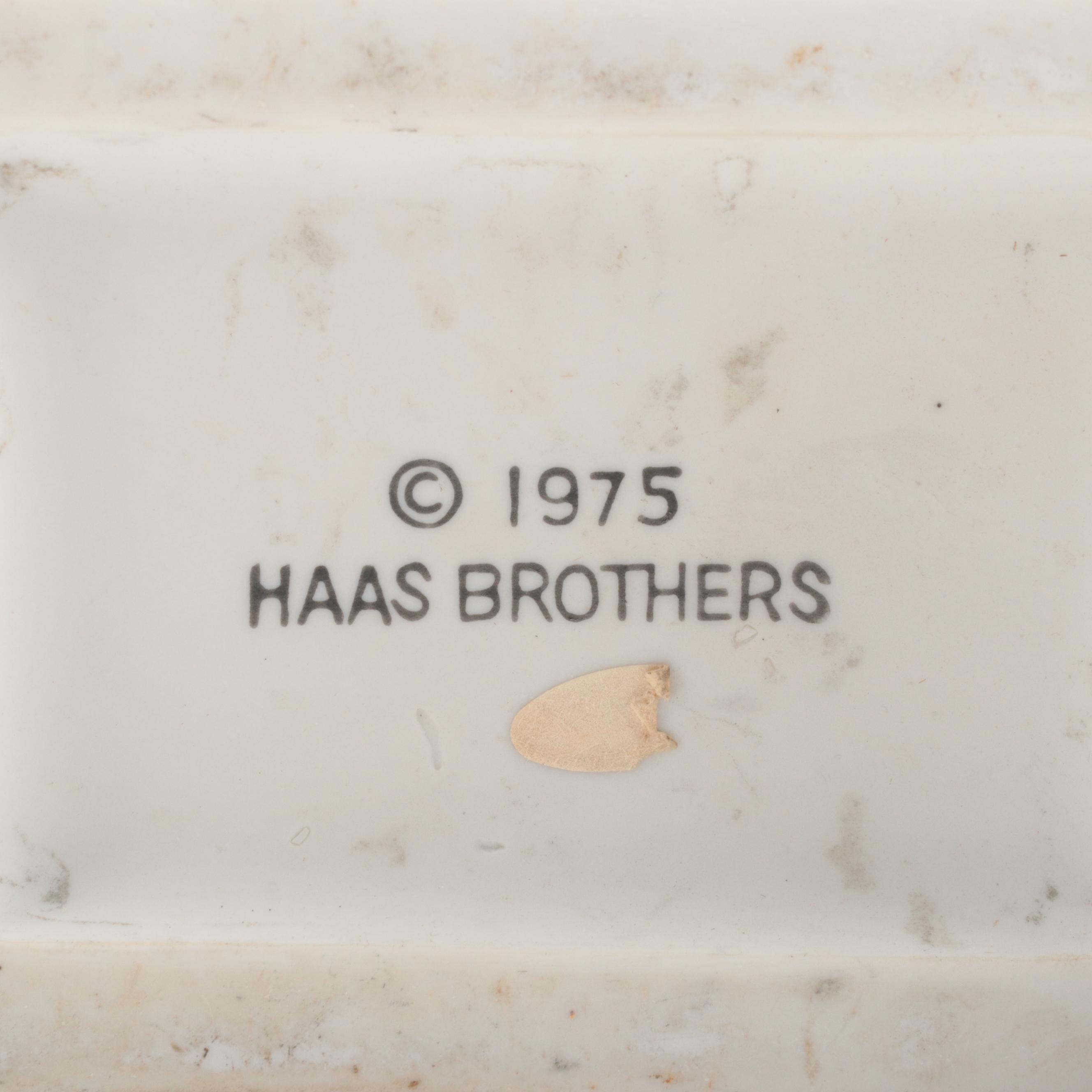 Haas Brothers Bisque Commemorative Figural Decanters