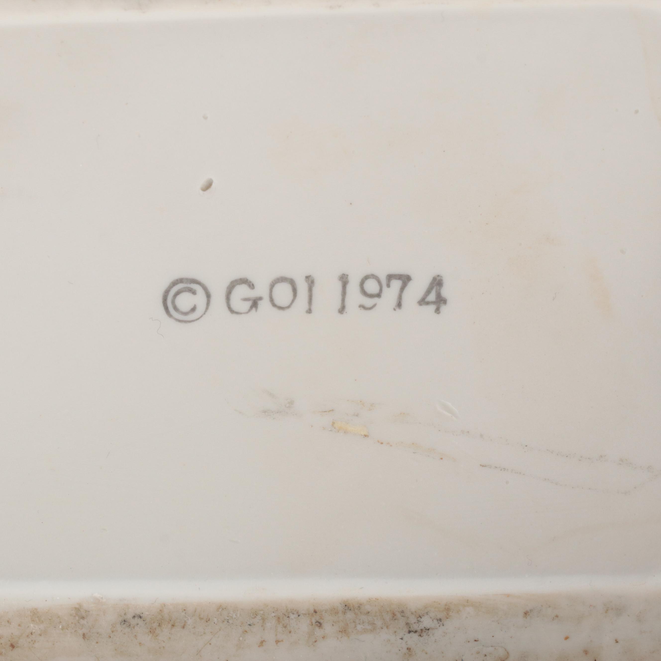 Haas Brothers Bisque Commemorative Figural Decanters