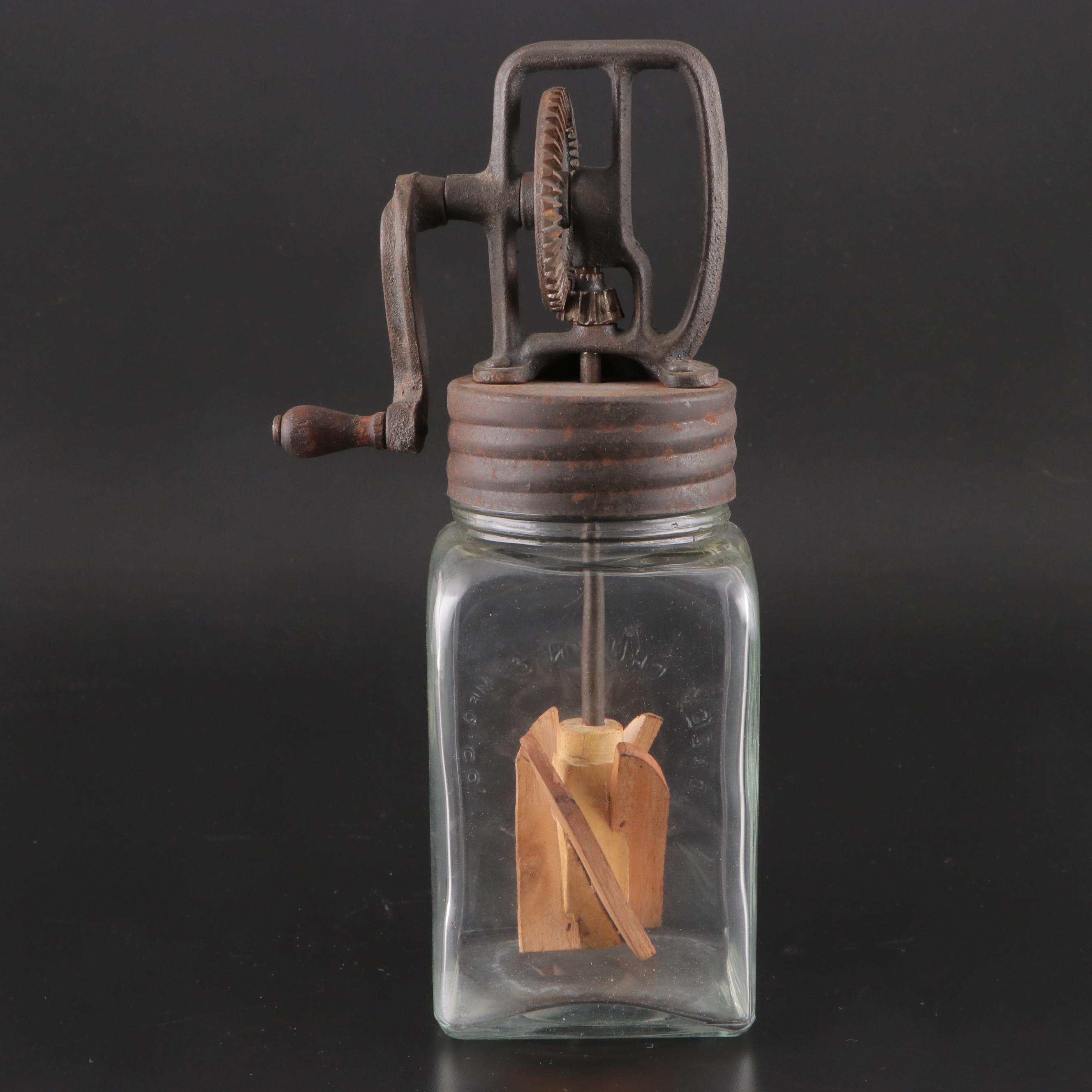 Dazey Churn Mfg. Hand Crank Butter Churns, 1920s