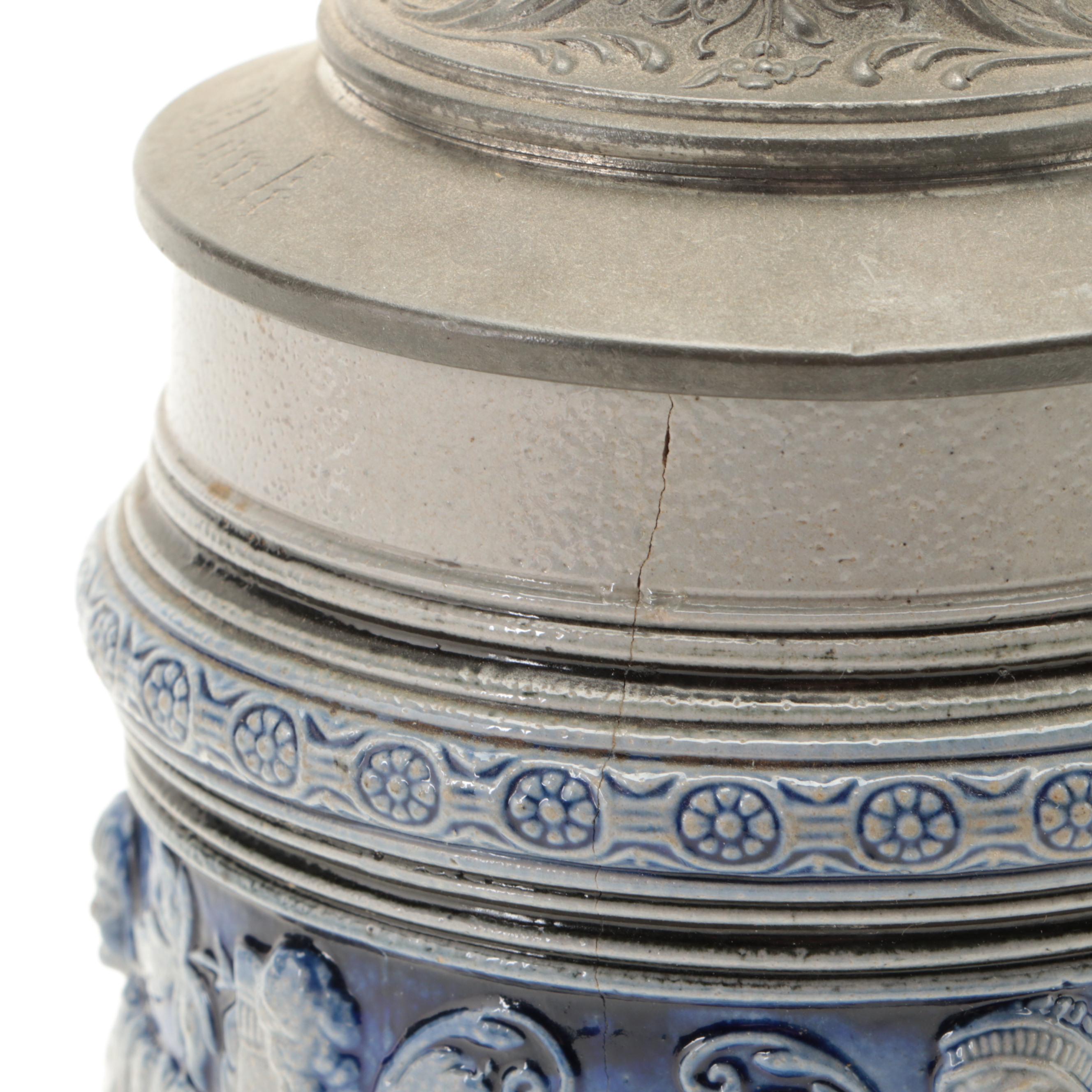 Reinhold Merkelbach 679 and Other German Stoneware Beer Steins