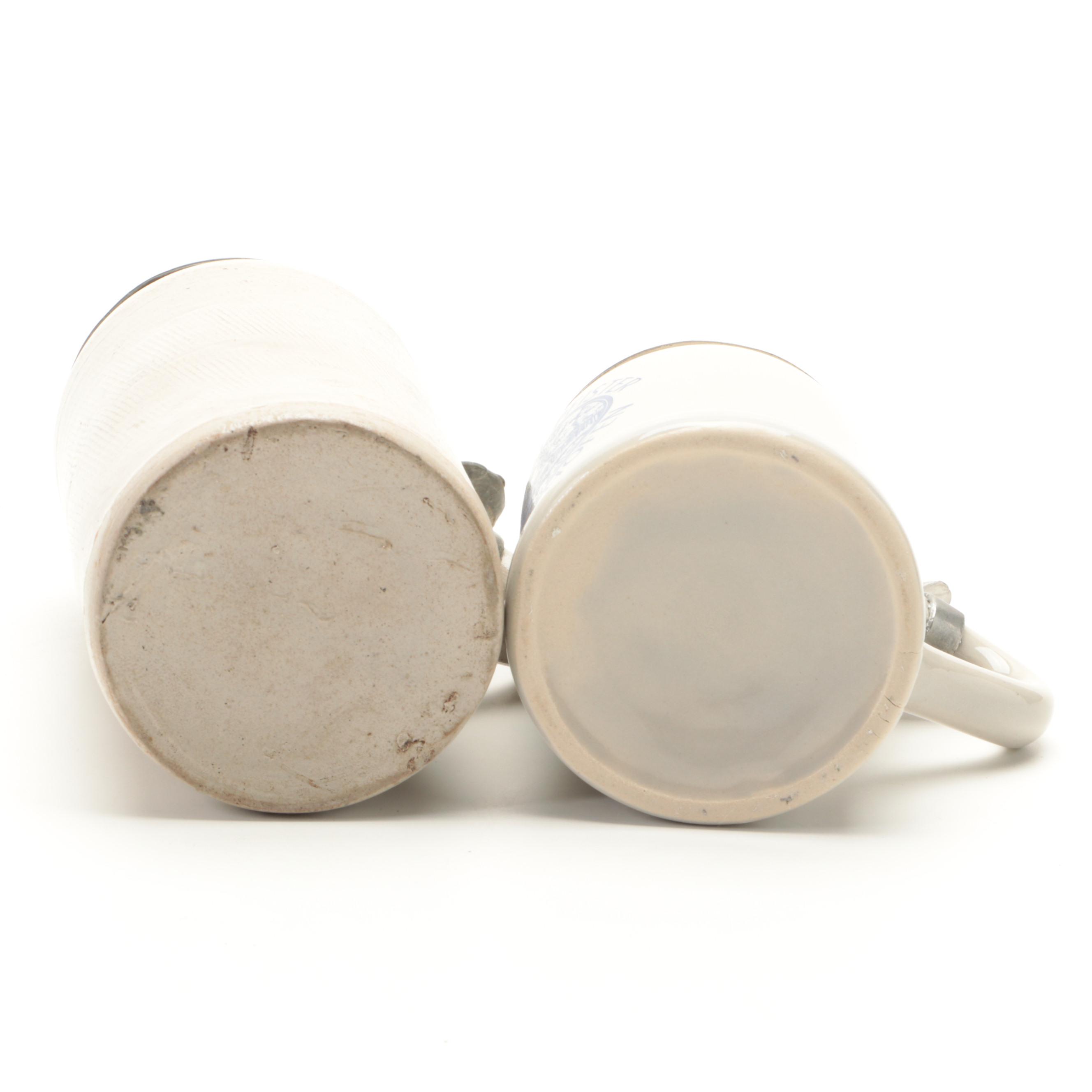 Reinhold Merkelbach 679 and Other German Stoneware Beer Steins